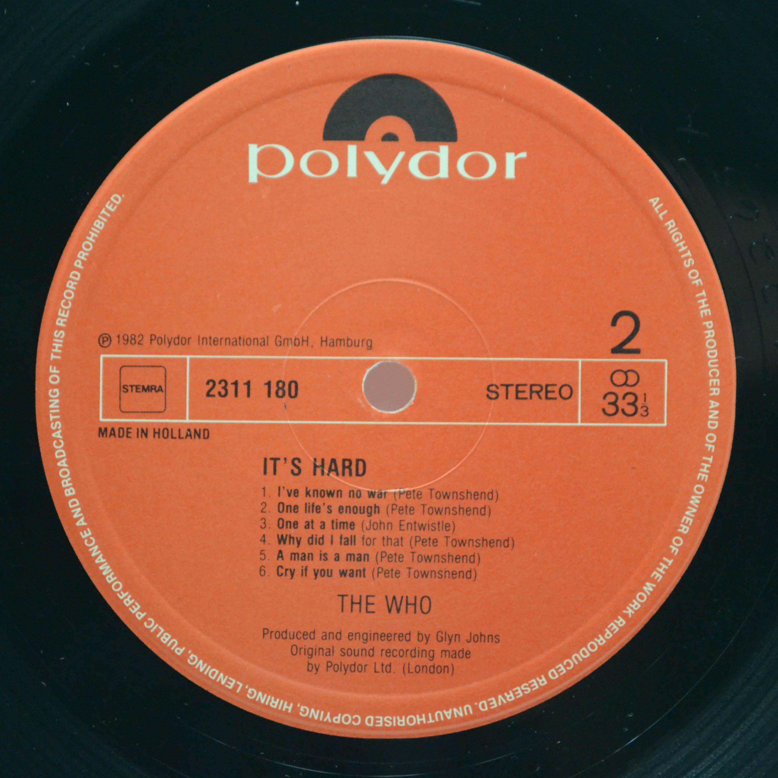 Who — It's Hard, 1982