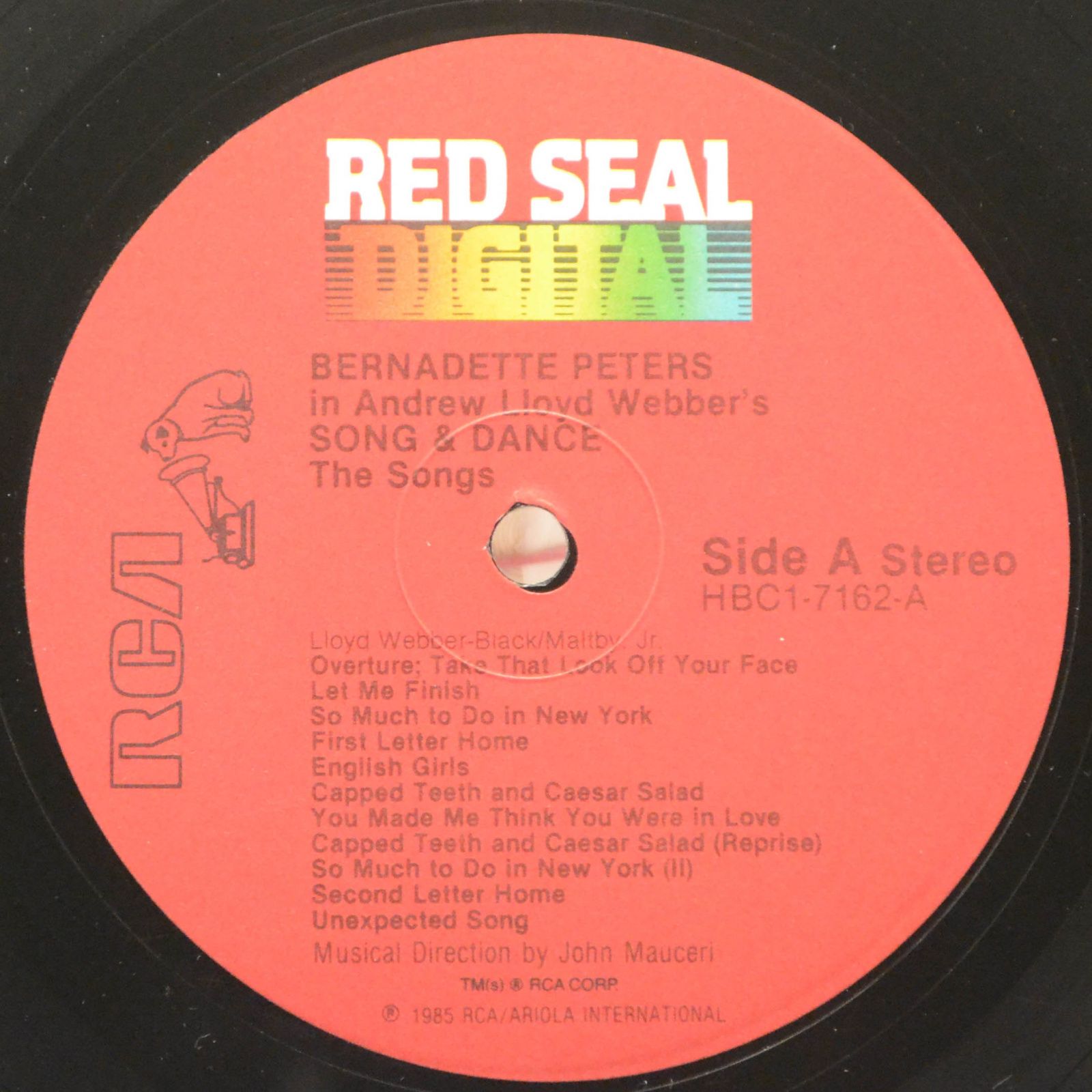 Виниловая пластинка Bernadette Peters — Song & Dance, 1985