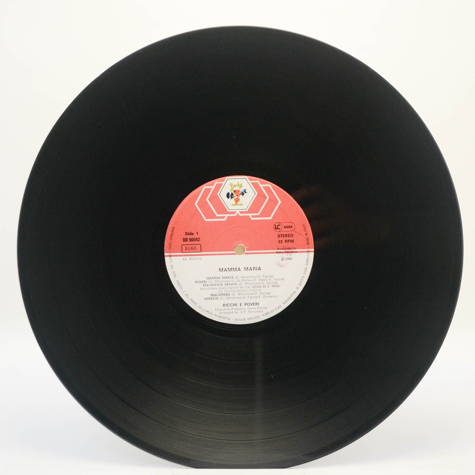 Виниловая пластинка Ricchi & Poveri — Mamma Maria (Italy), 1982