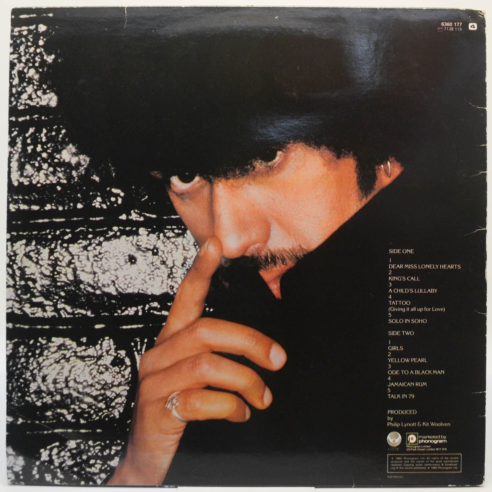 Виниловая пластинка Philip Lynott — Solo In Soho, 1980
