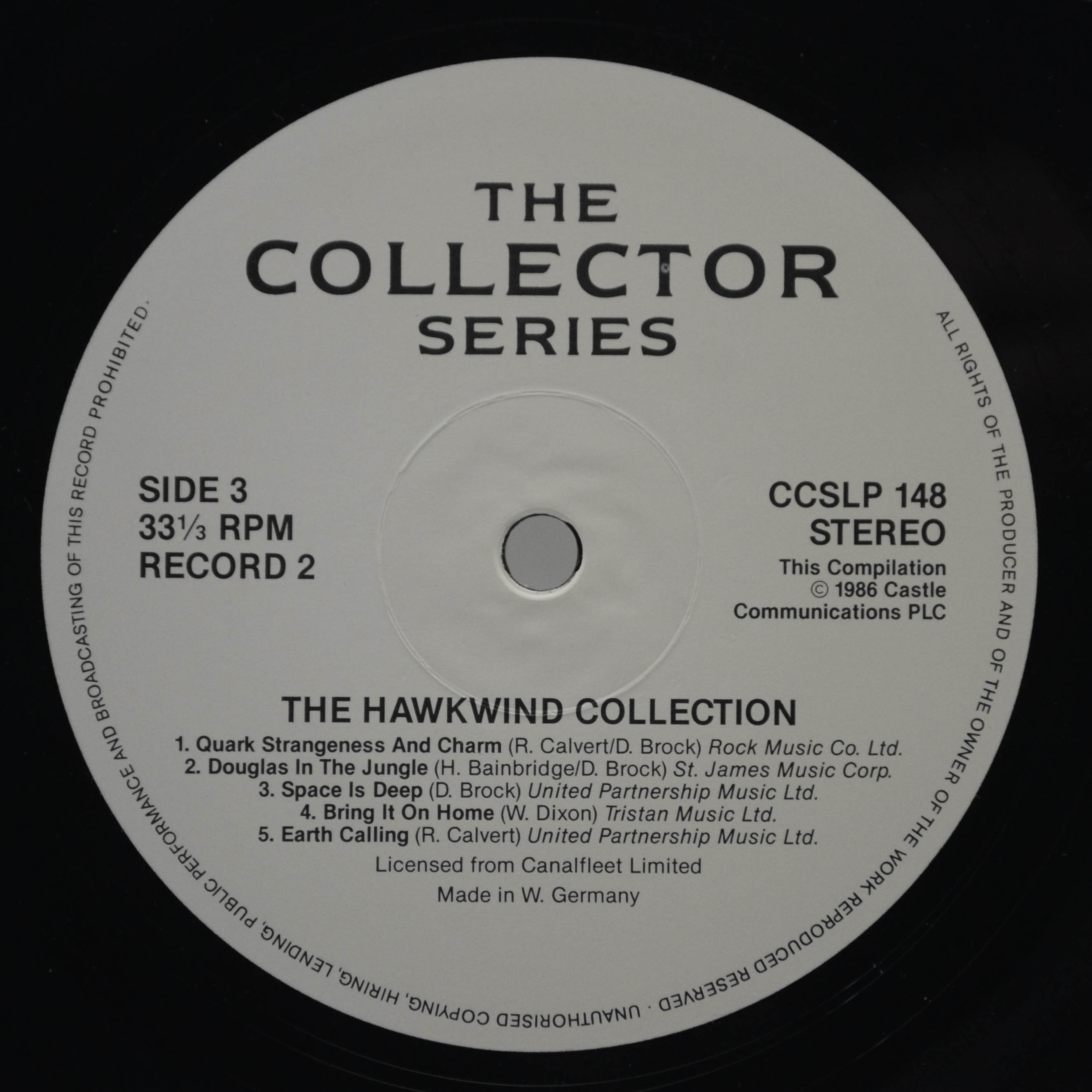 Виниловая пластинка Hawkwind — The Hawkwind Collection (2LP, UK), 1986