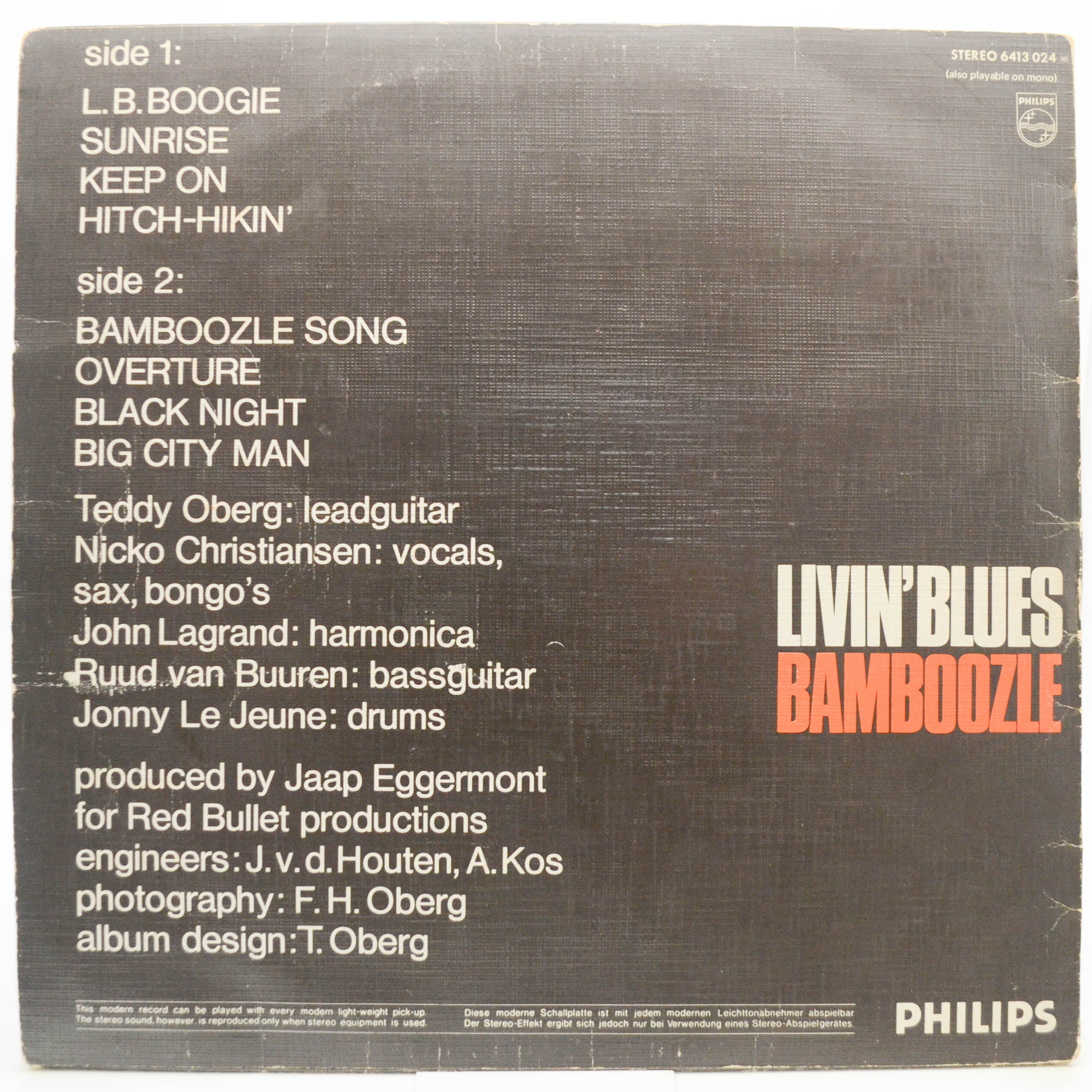 Livin' Blues — Bamboozle (1-st, Netherlands), 1972