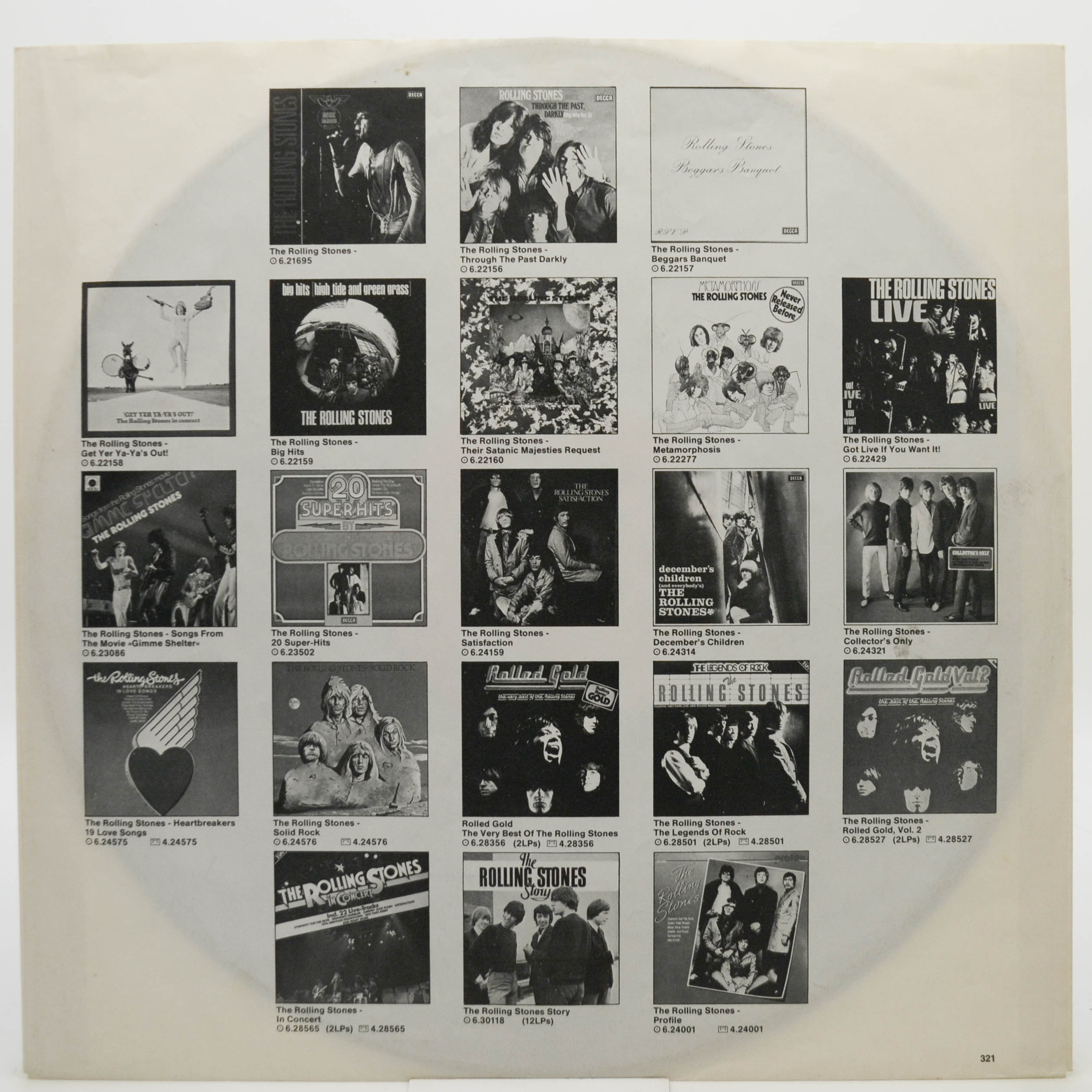 Rolling Stones — Rolled Gold (The Very Best Of The Rolling Stones) (2LP), 1975