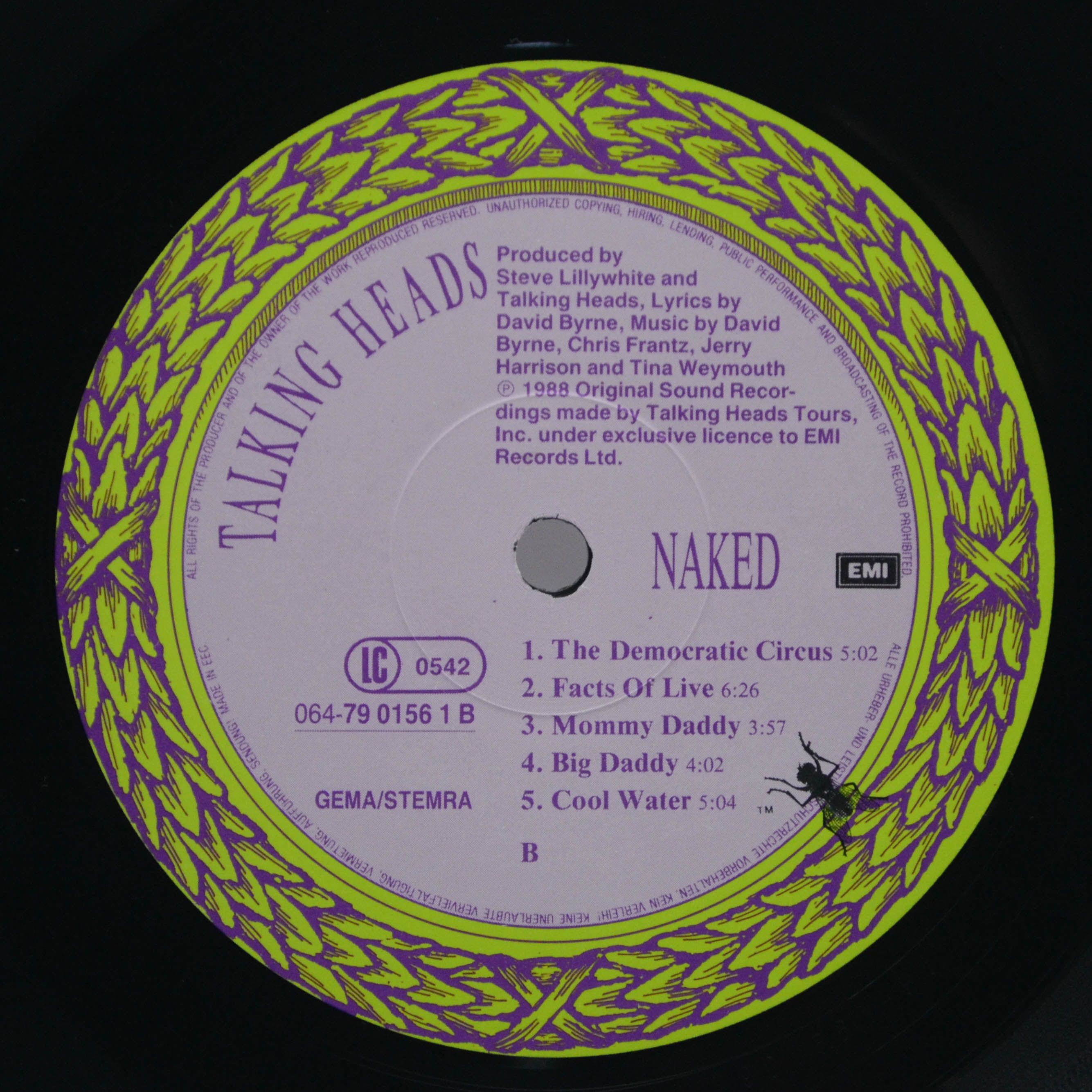 Виниловая пластинка Talking Heads — Naked, 1988