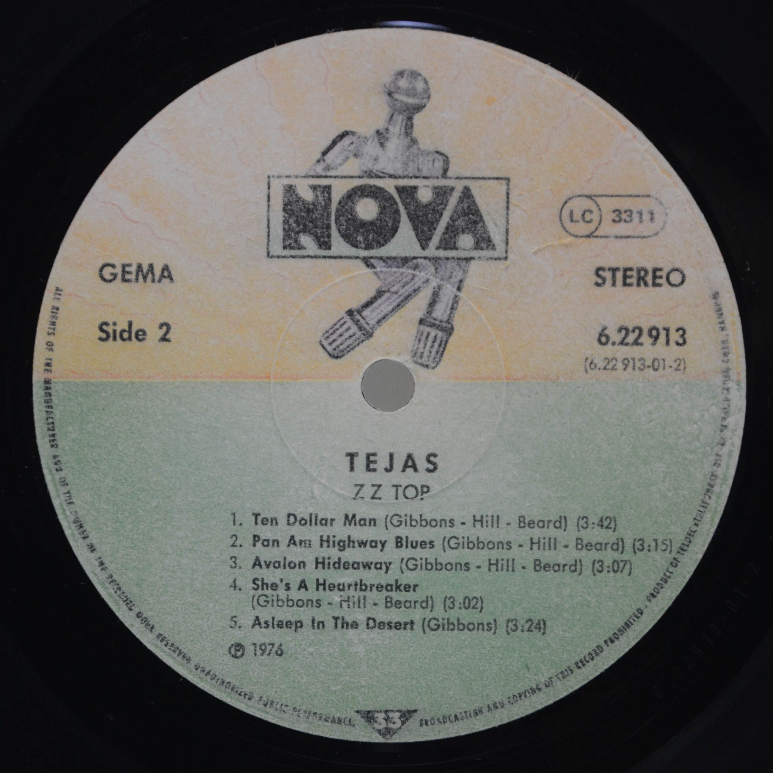 ZZ Top — Tejas, 1976