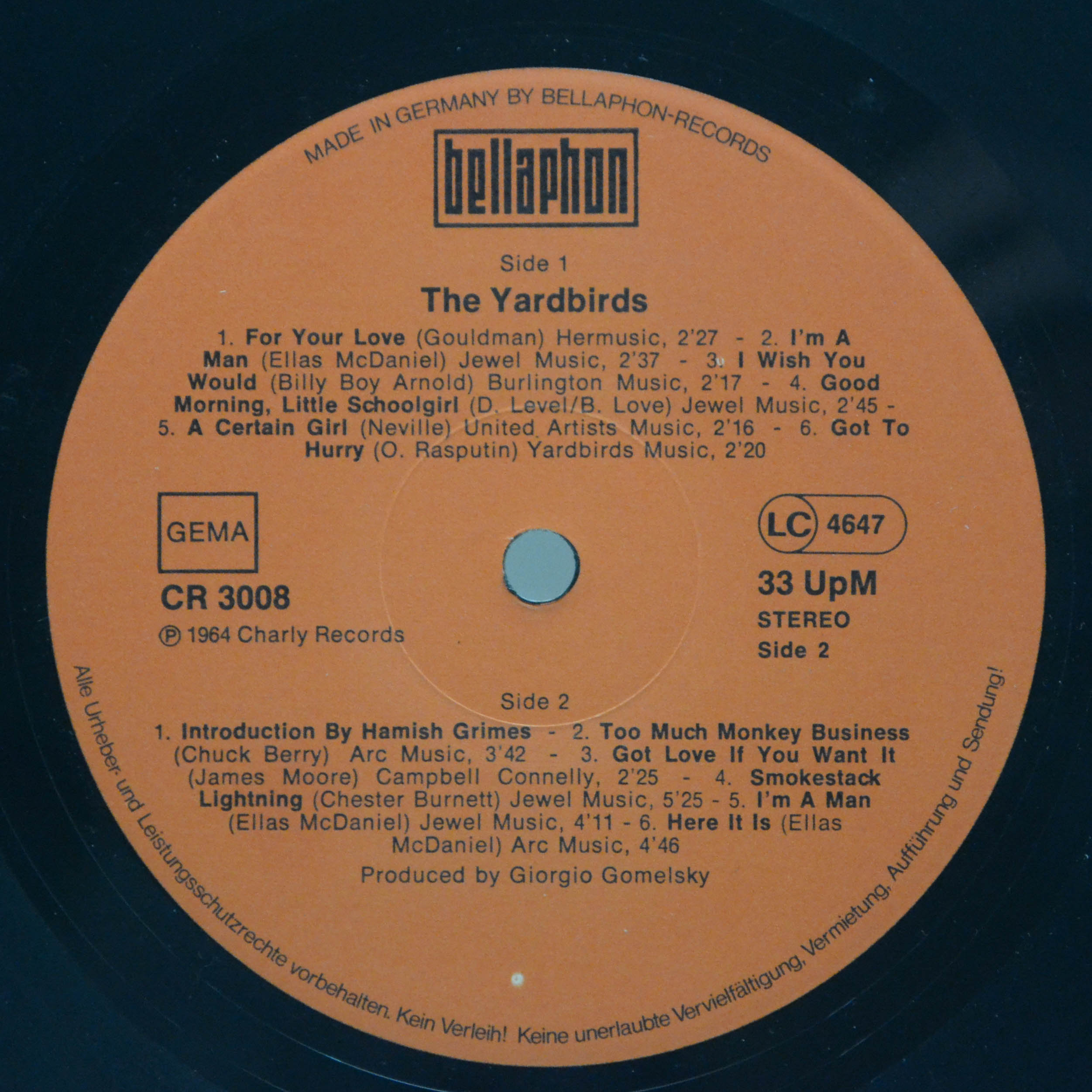 Виниловая пластинка Yardbirds — The Yardbirds (2LP), 1976