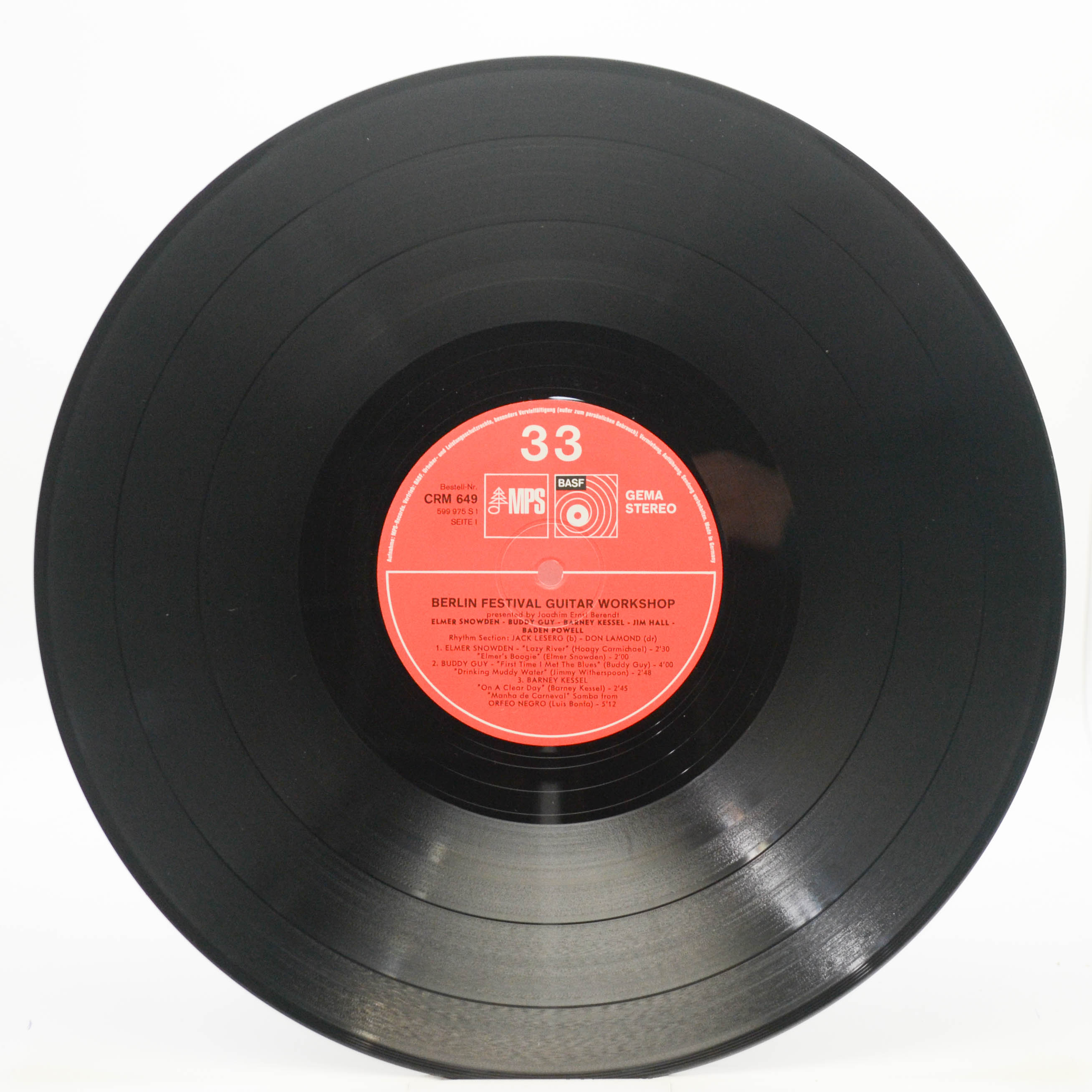 Various — Berlin Festival Guitar Workshop, 1968