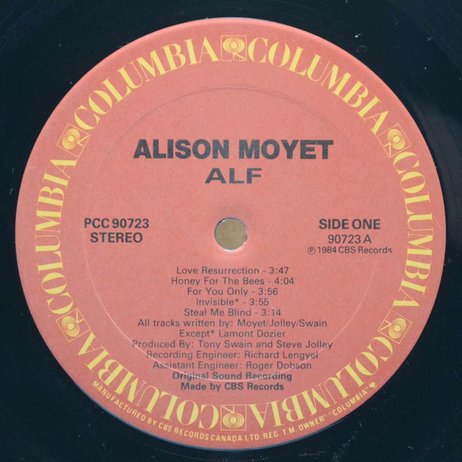 Виниловая пластинка Alison Moyet — Alf, 1985