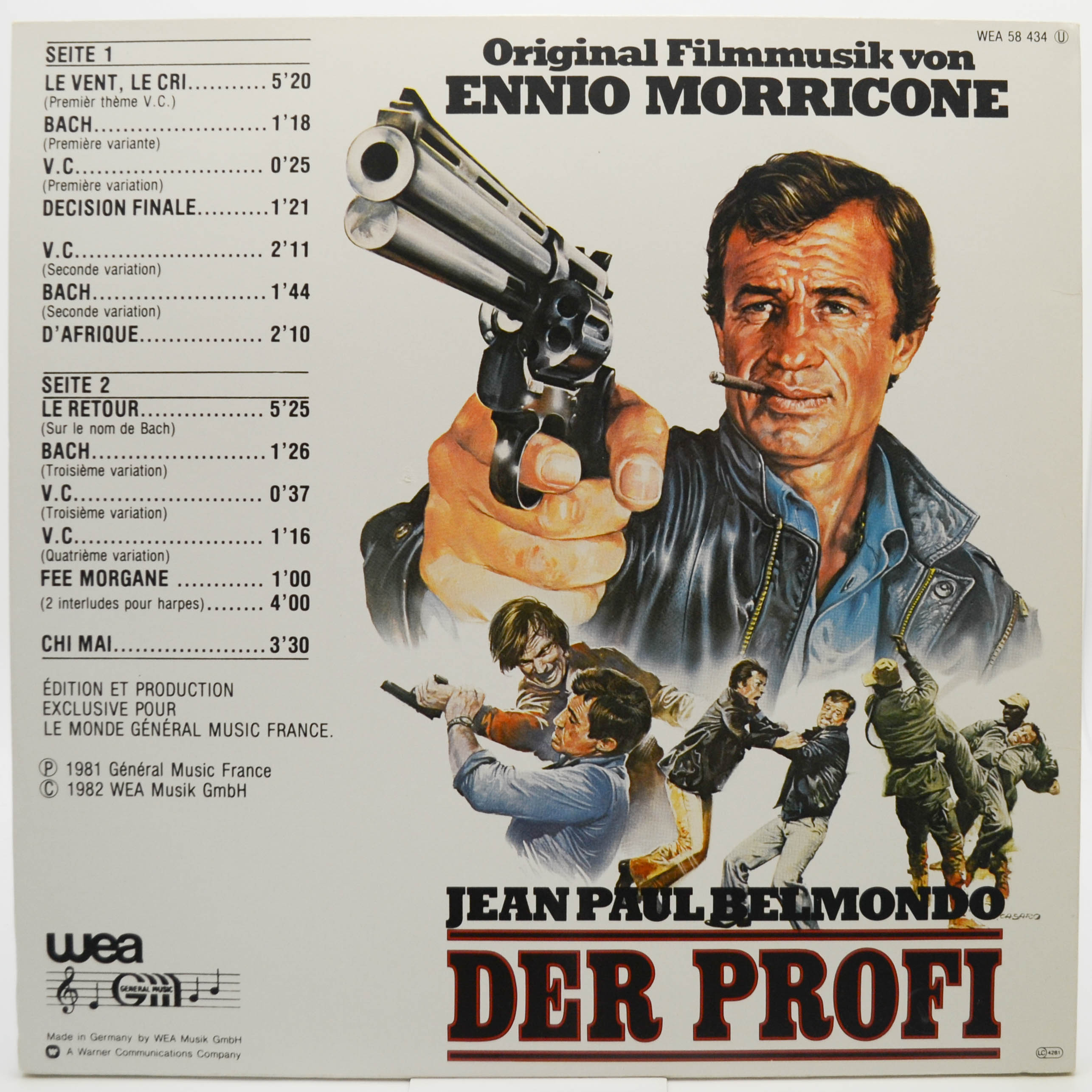 Виниловая пластинка Ennio Morricone — Der Profi, 1981