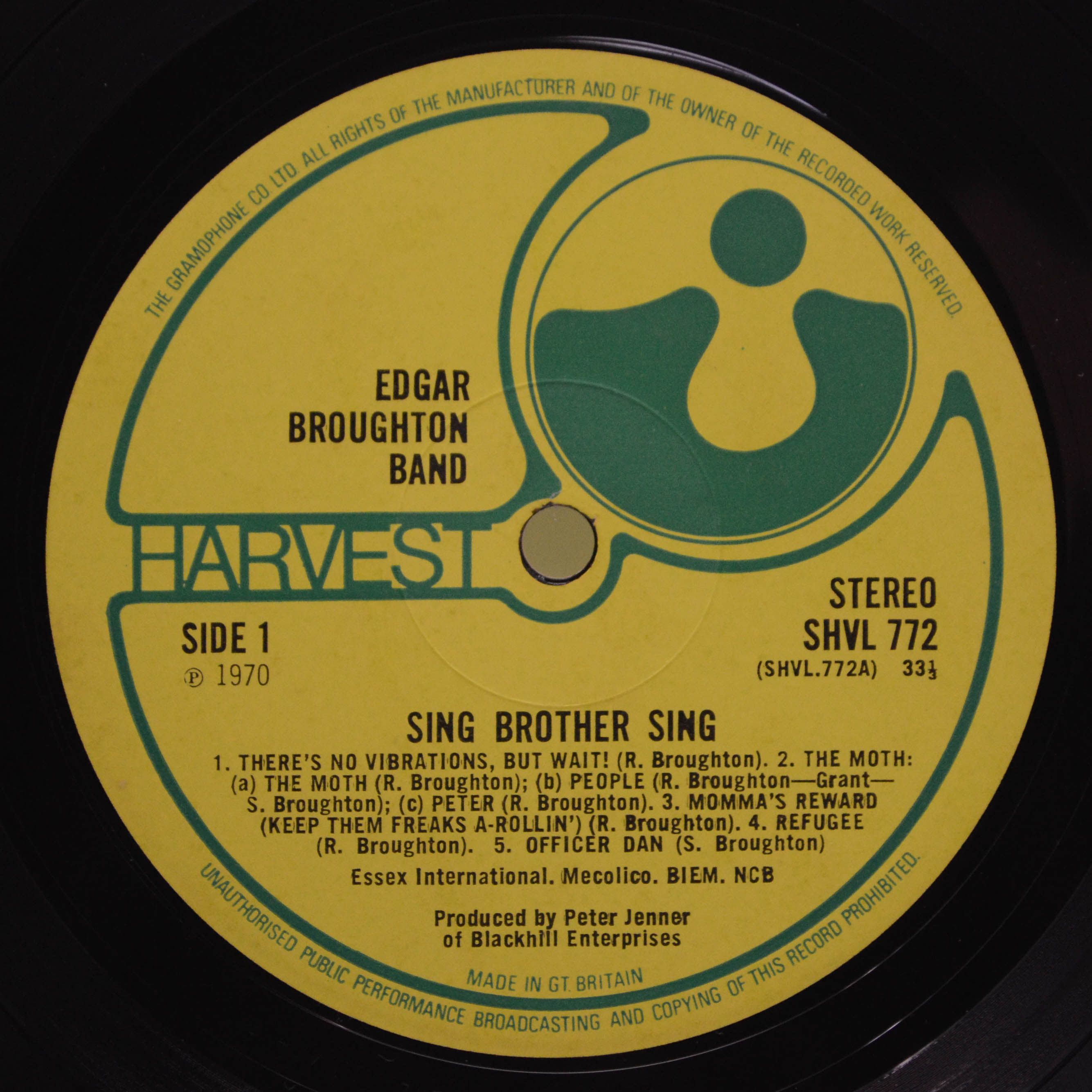 Виниловая пластинка Edgar Broughton Band — Sing Brother Sing, 1970