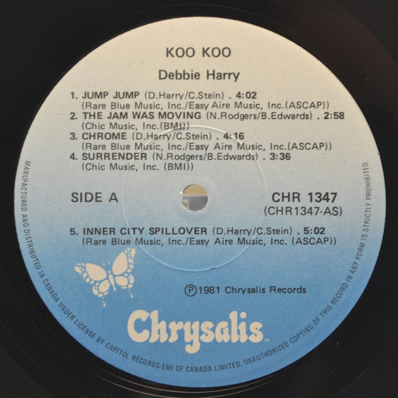Виниловая пластинка Debbie Harry — KooKoo, 1981