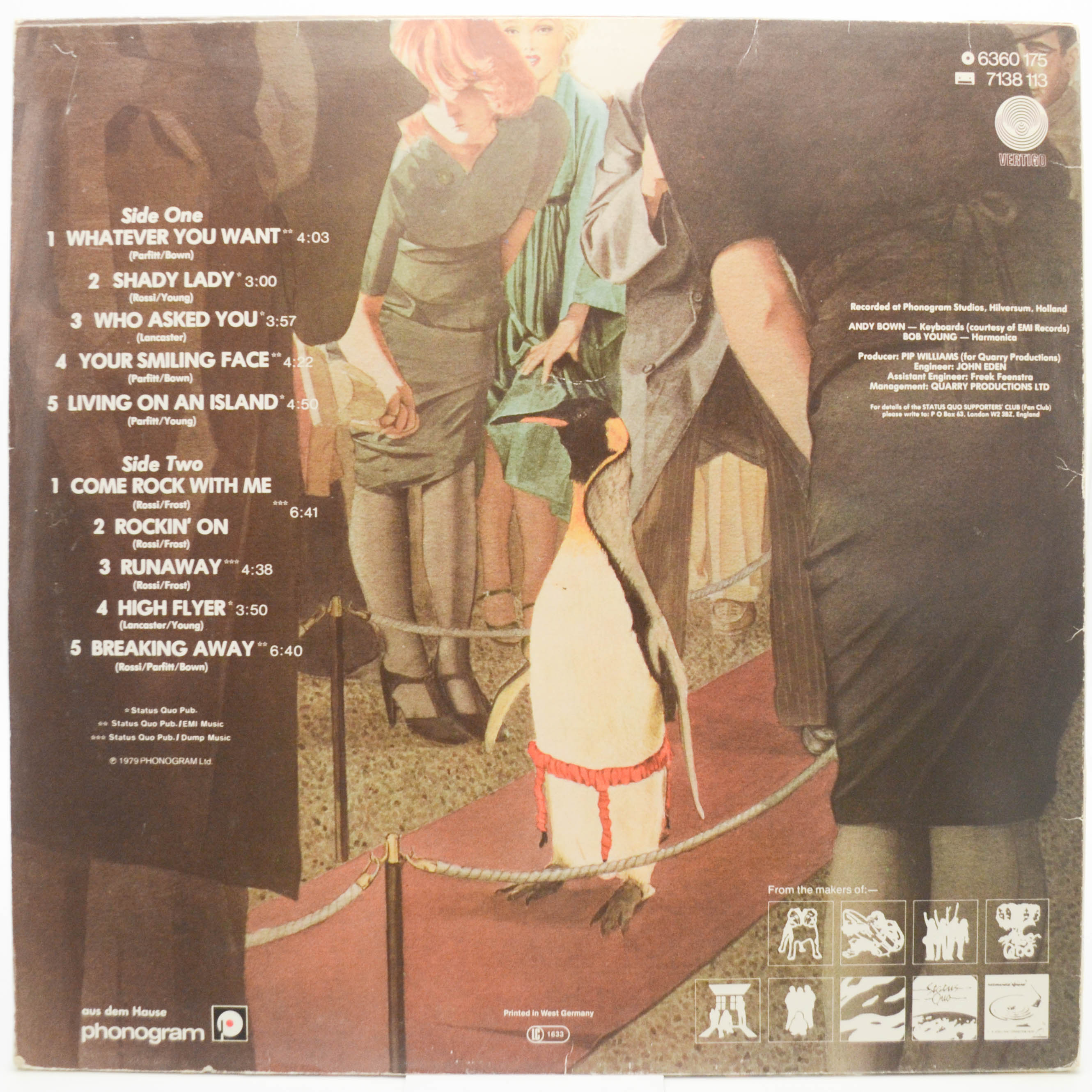 Виниловая пластинка Status Quo — Whatever You Want, 1979