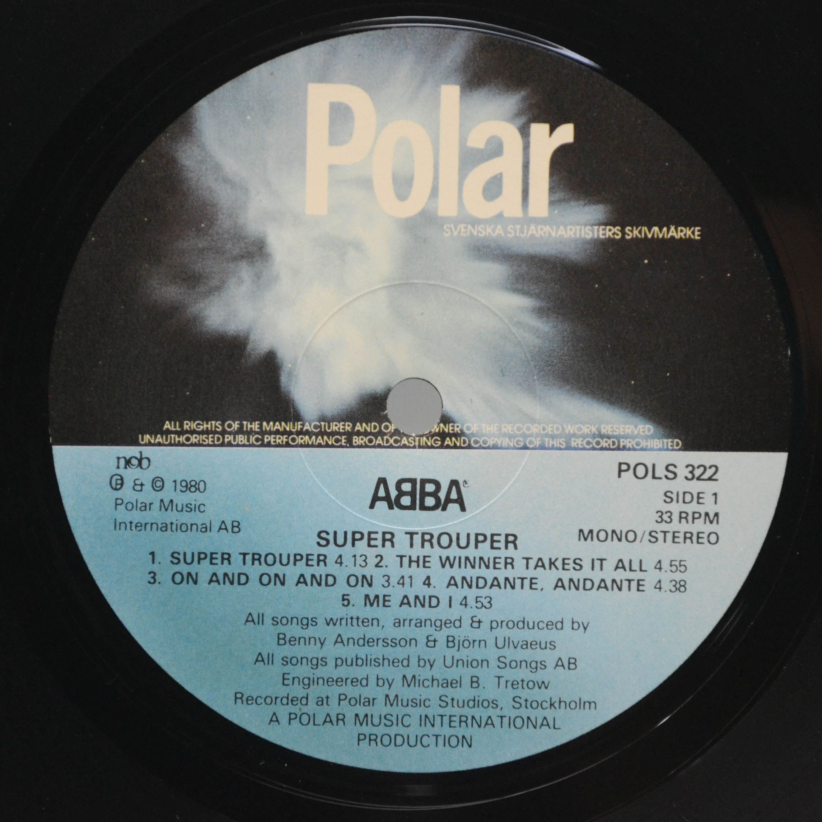 ABBA — Super Trouper (1-st, Sweden), 1980