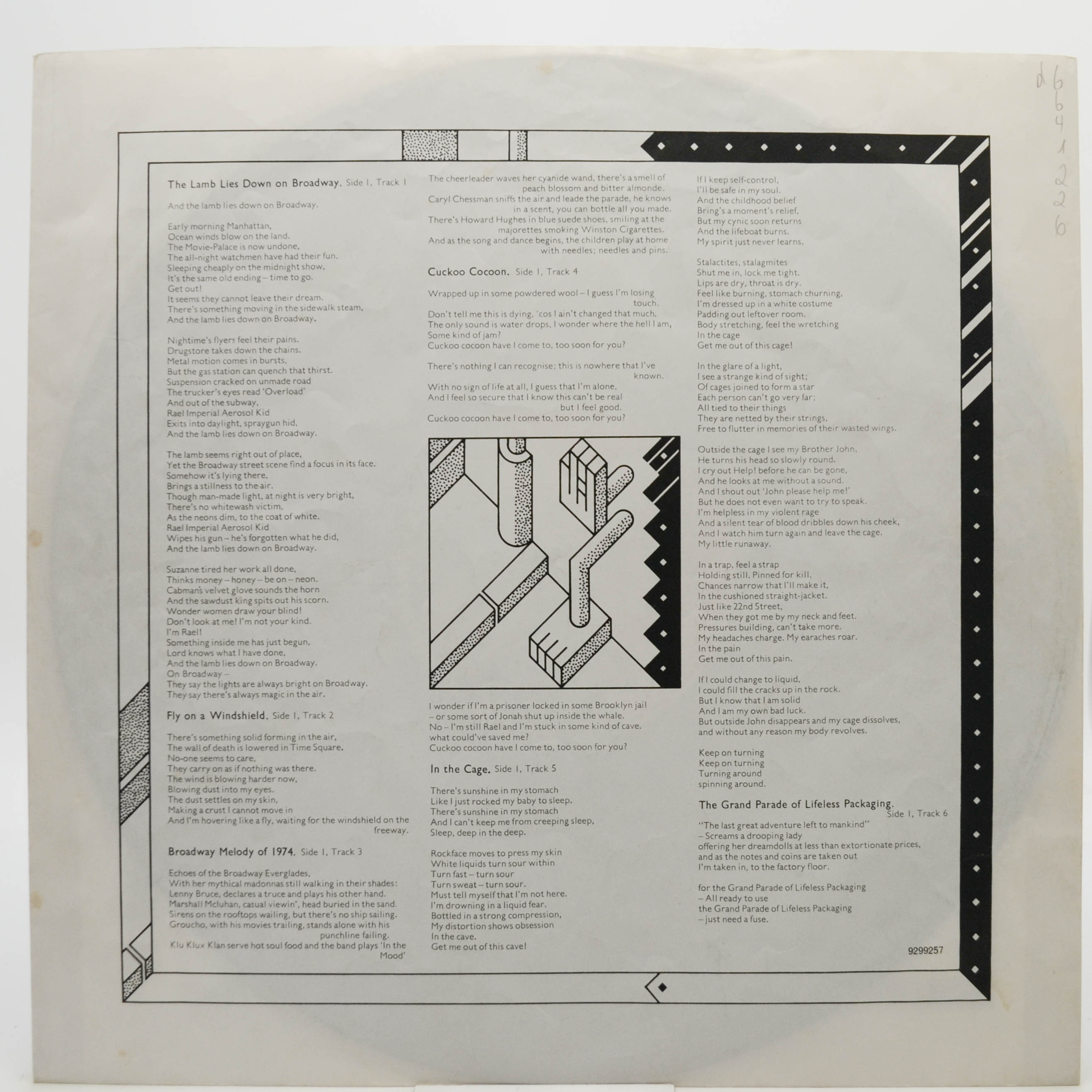 Genesis — The Lamb Lies Down On Broadway (2LP), 1974