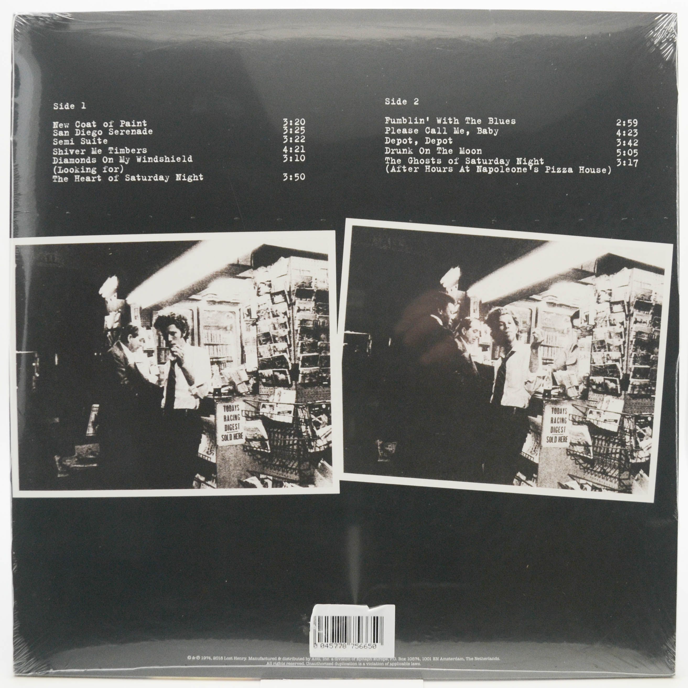 Tom Waits — The Heart Of Saturday Night, 1974