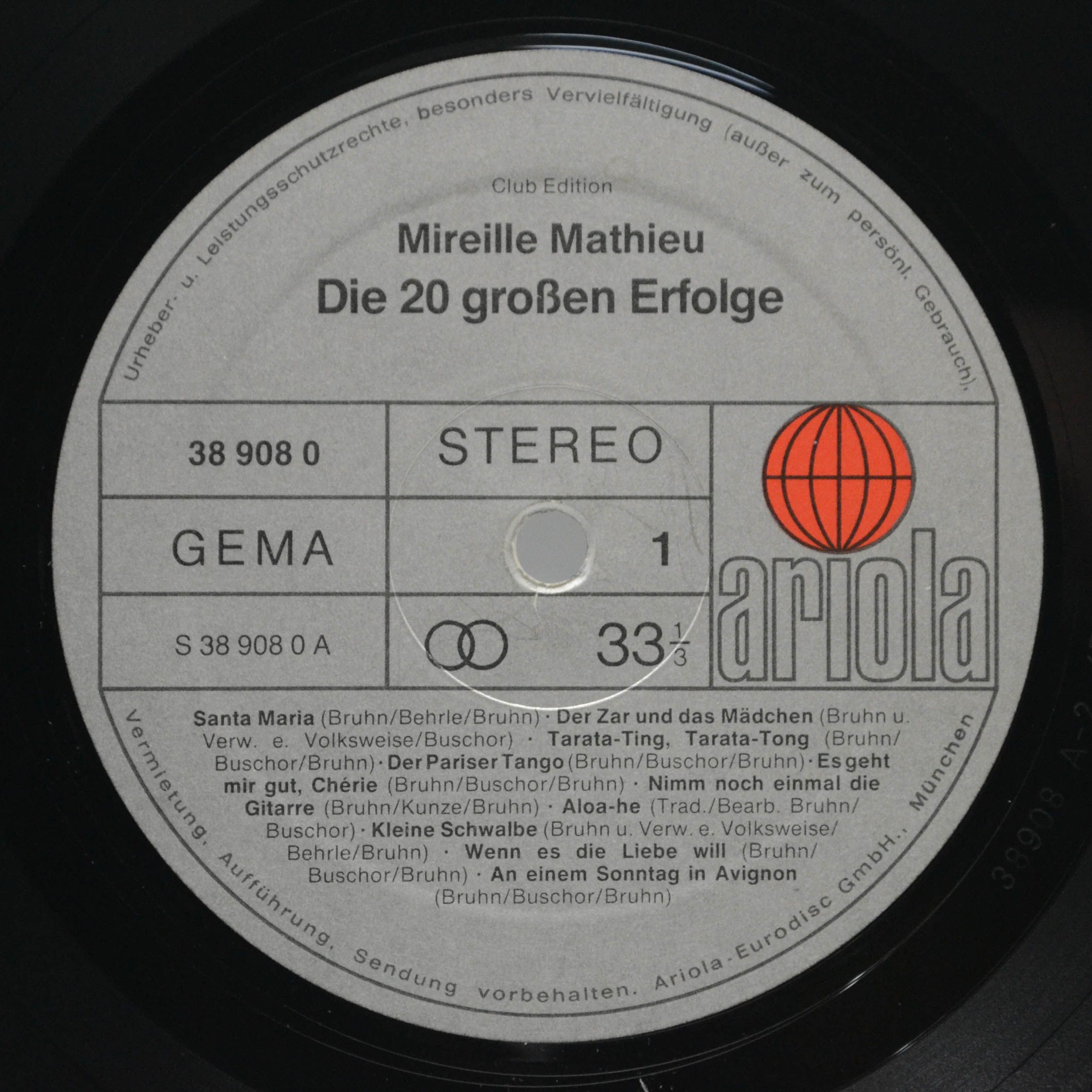 Mireille Mathieu — Die 20 Großen Erfolge, 1979