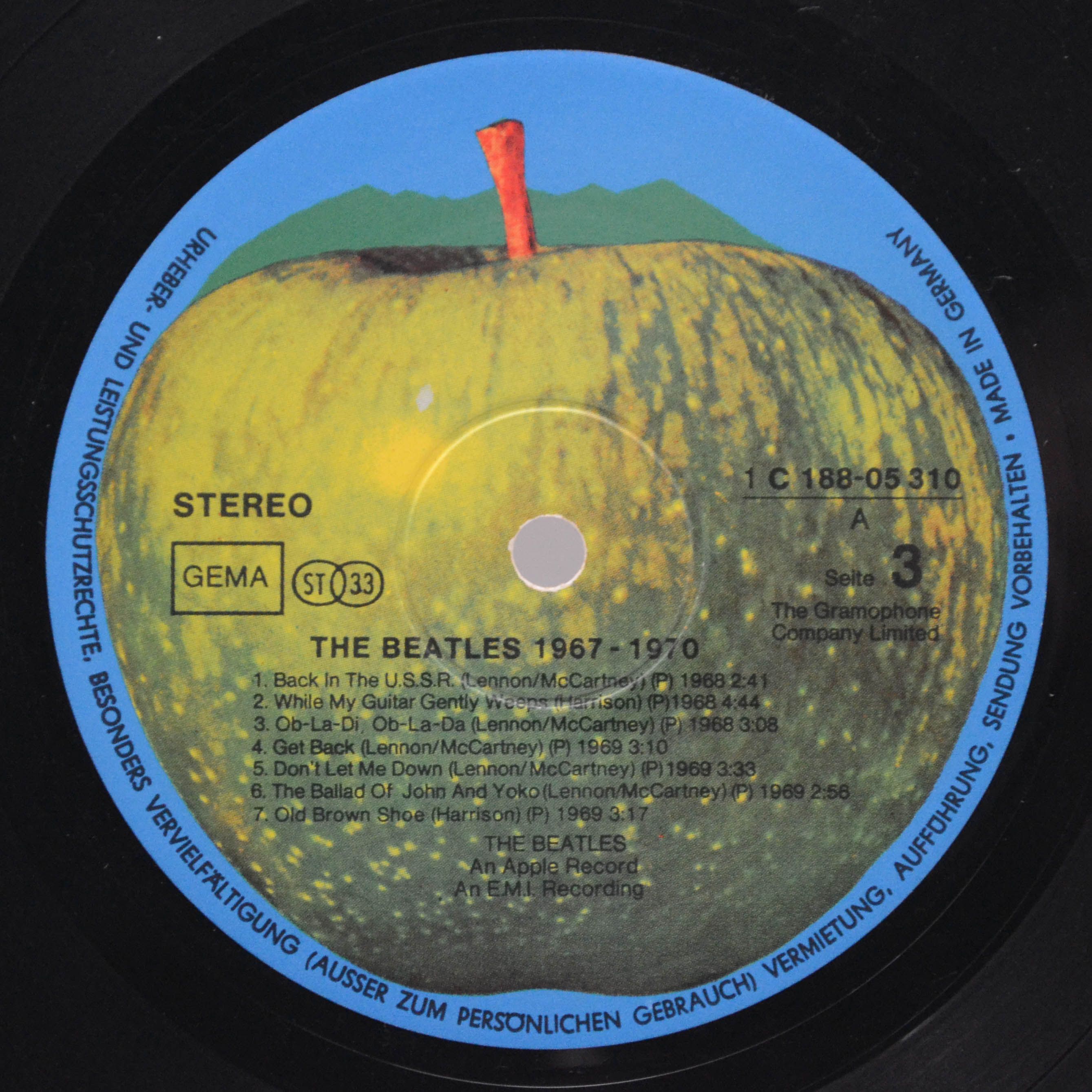 Beatles — 1967-1970 (2LP), 1973