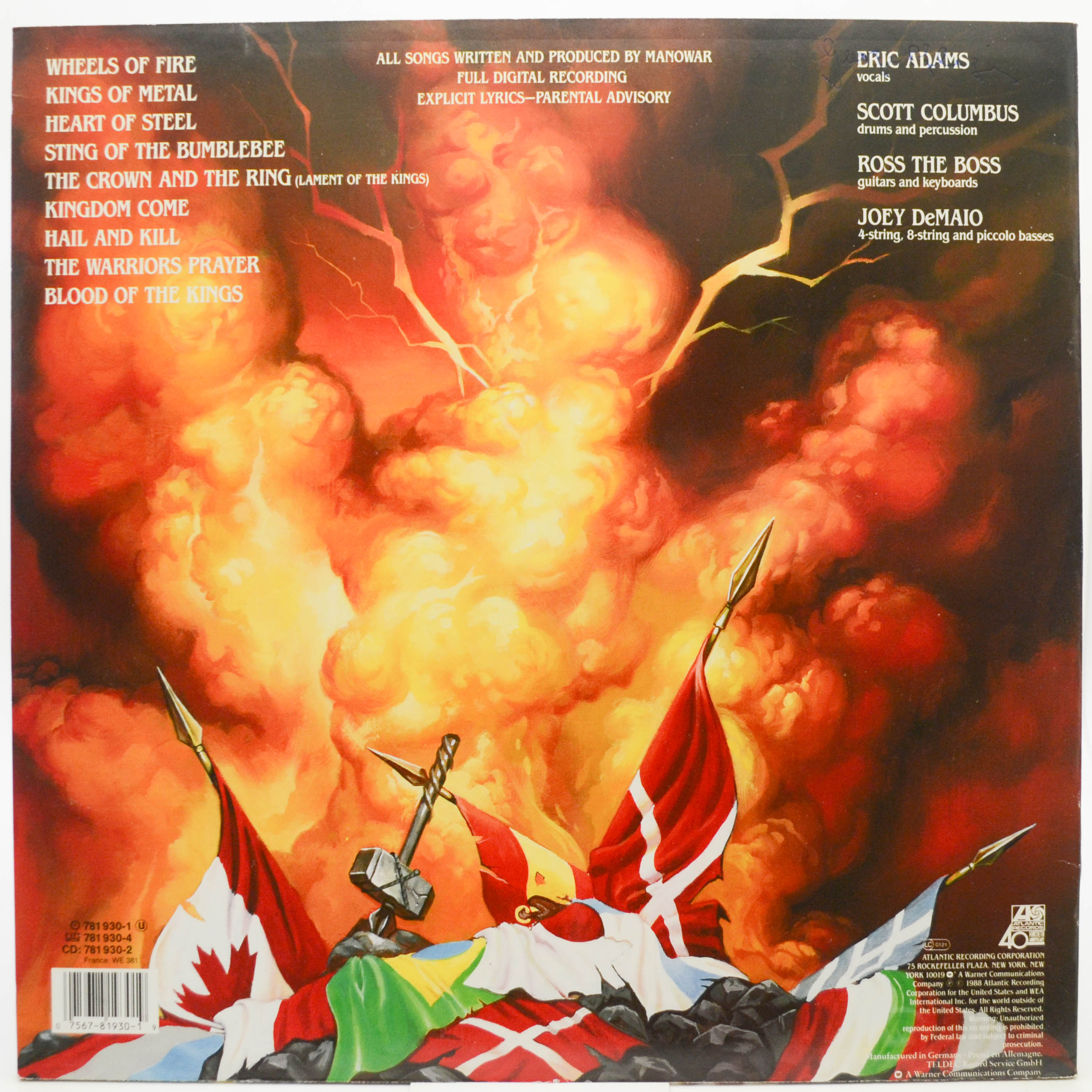 Manowar — Kings Of Metal, 1988