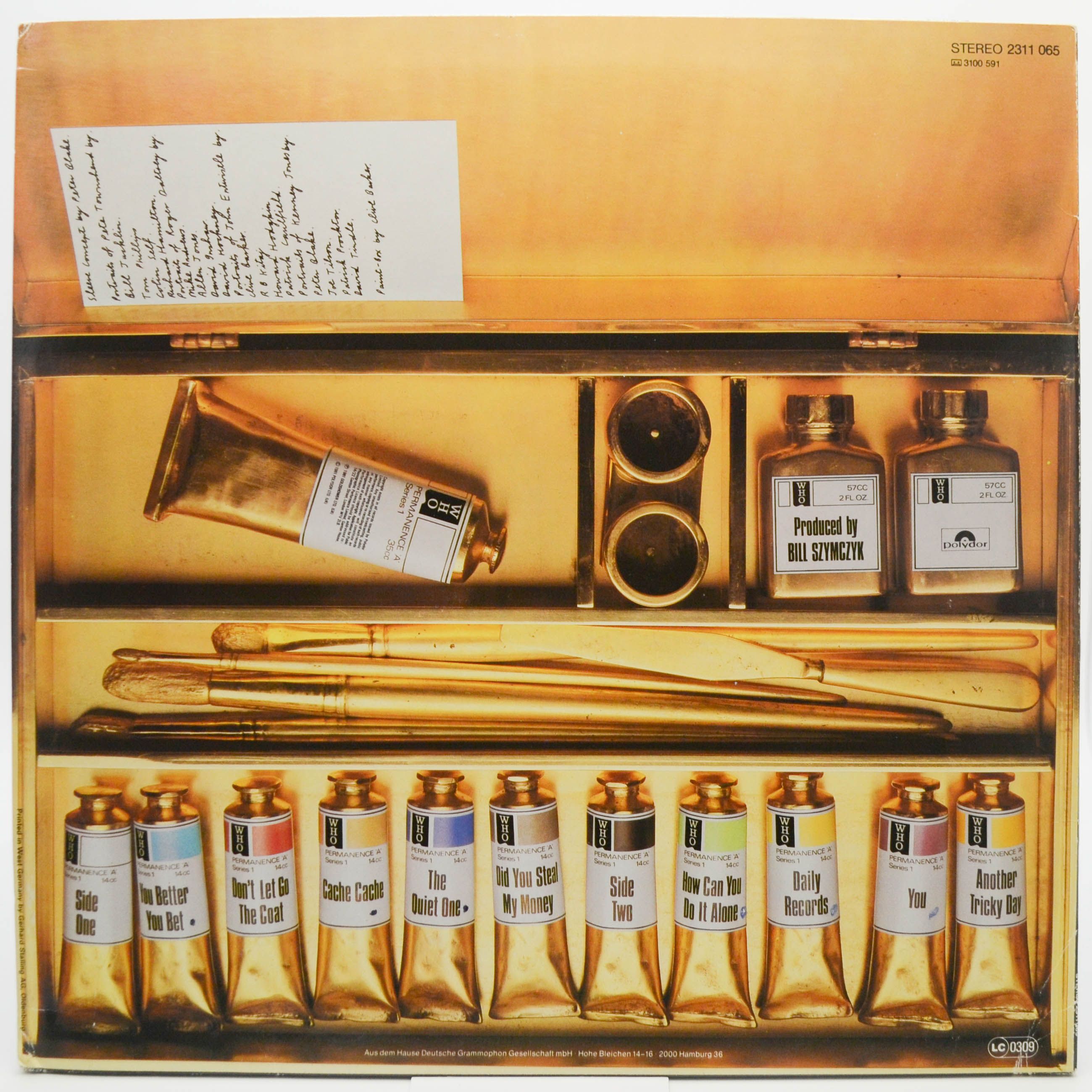 Who — Face Dances (poster), 1981