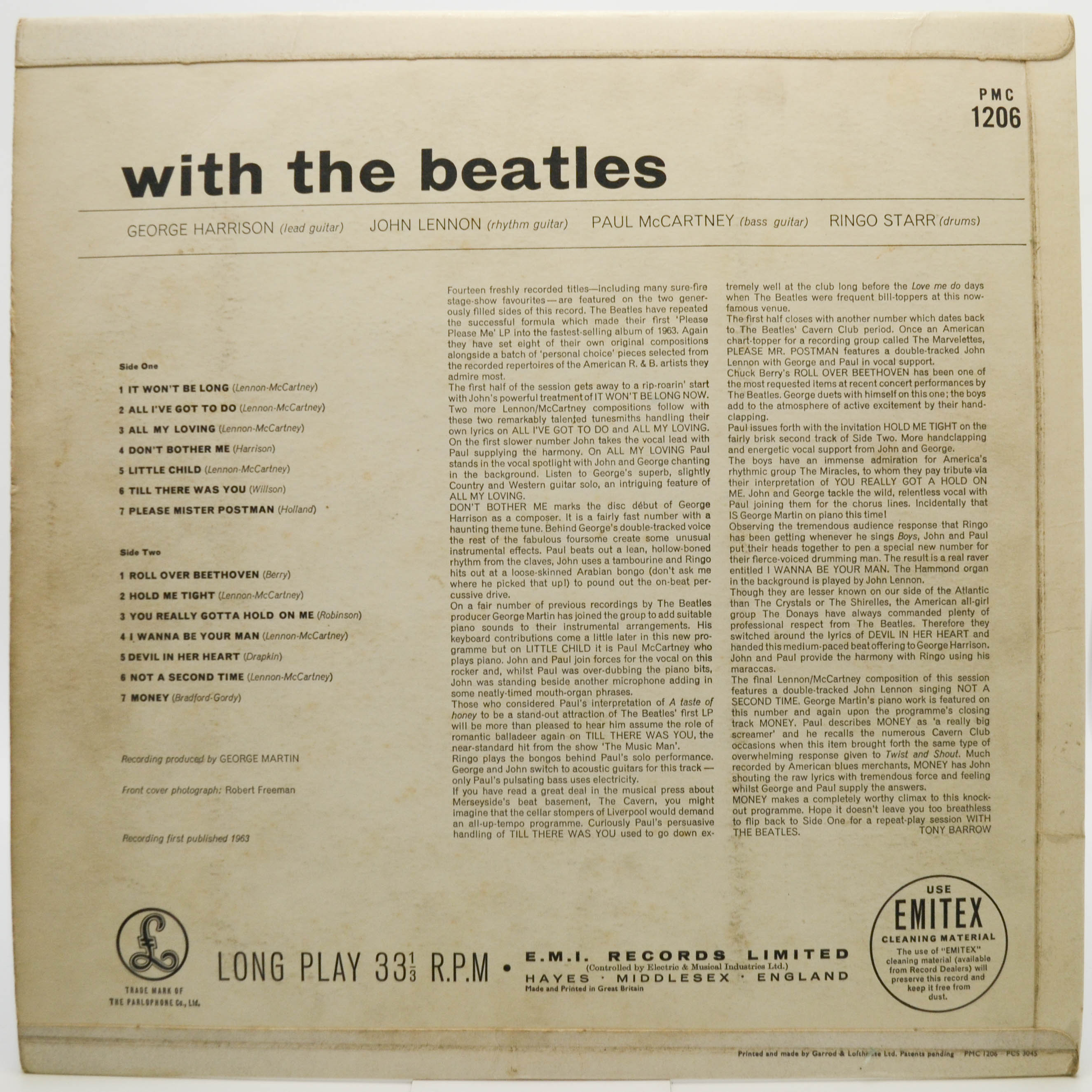 Beatles — With The Beatles (UK), 1963