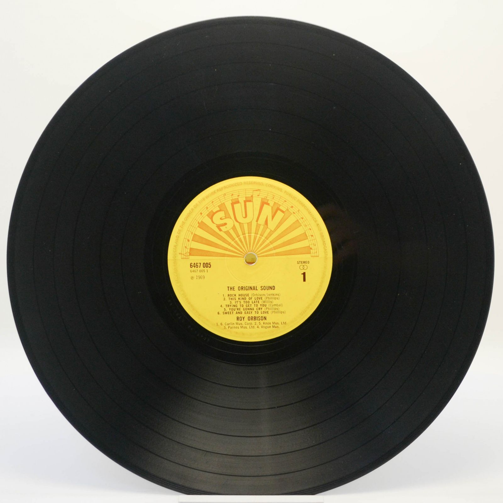Виниловая пластинка Roy Orbison — The Original Sound, 1972