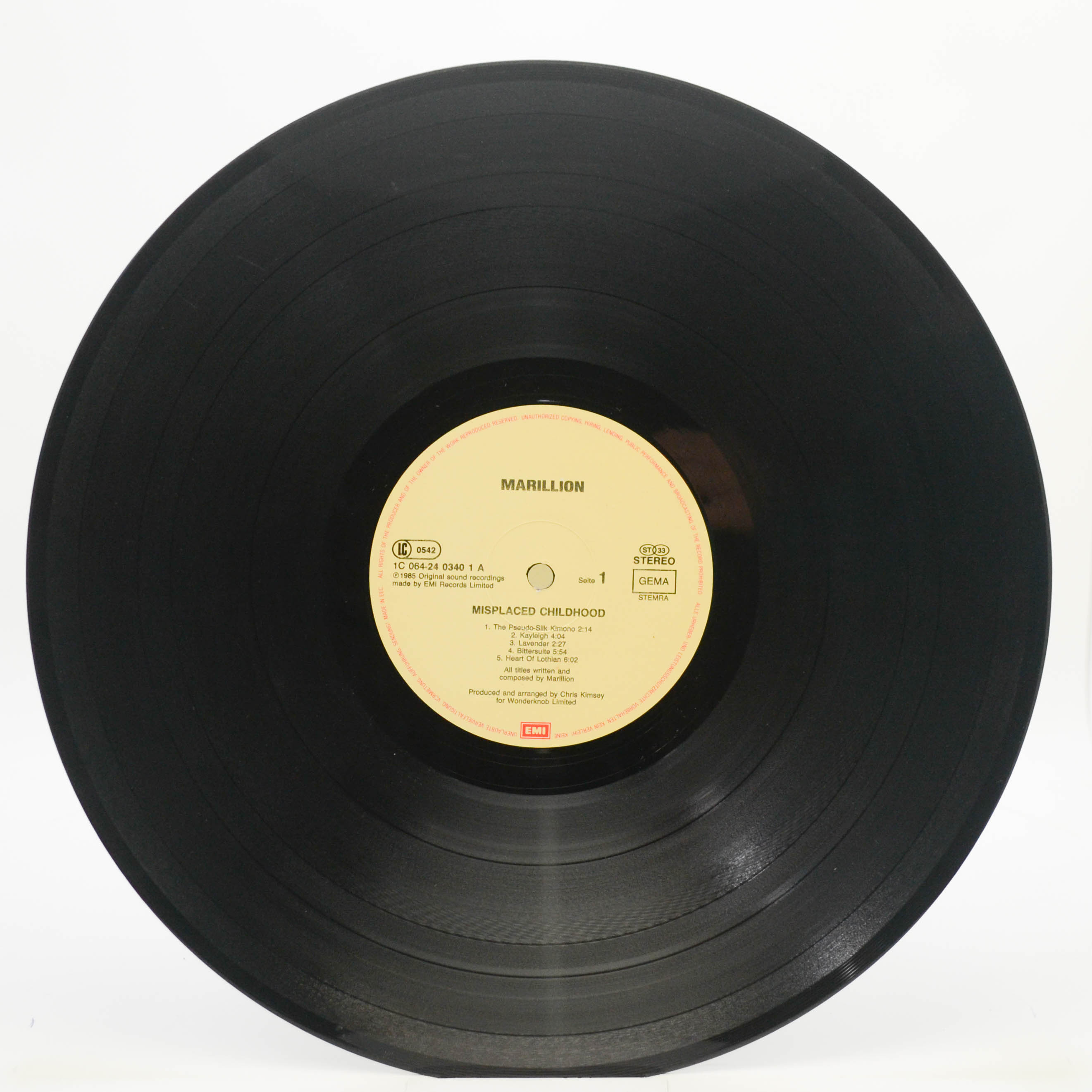 Marillion — Misplaced Childhood, 1985