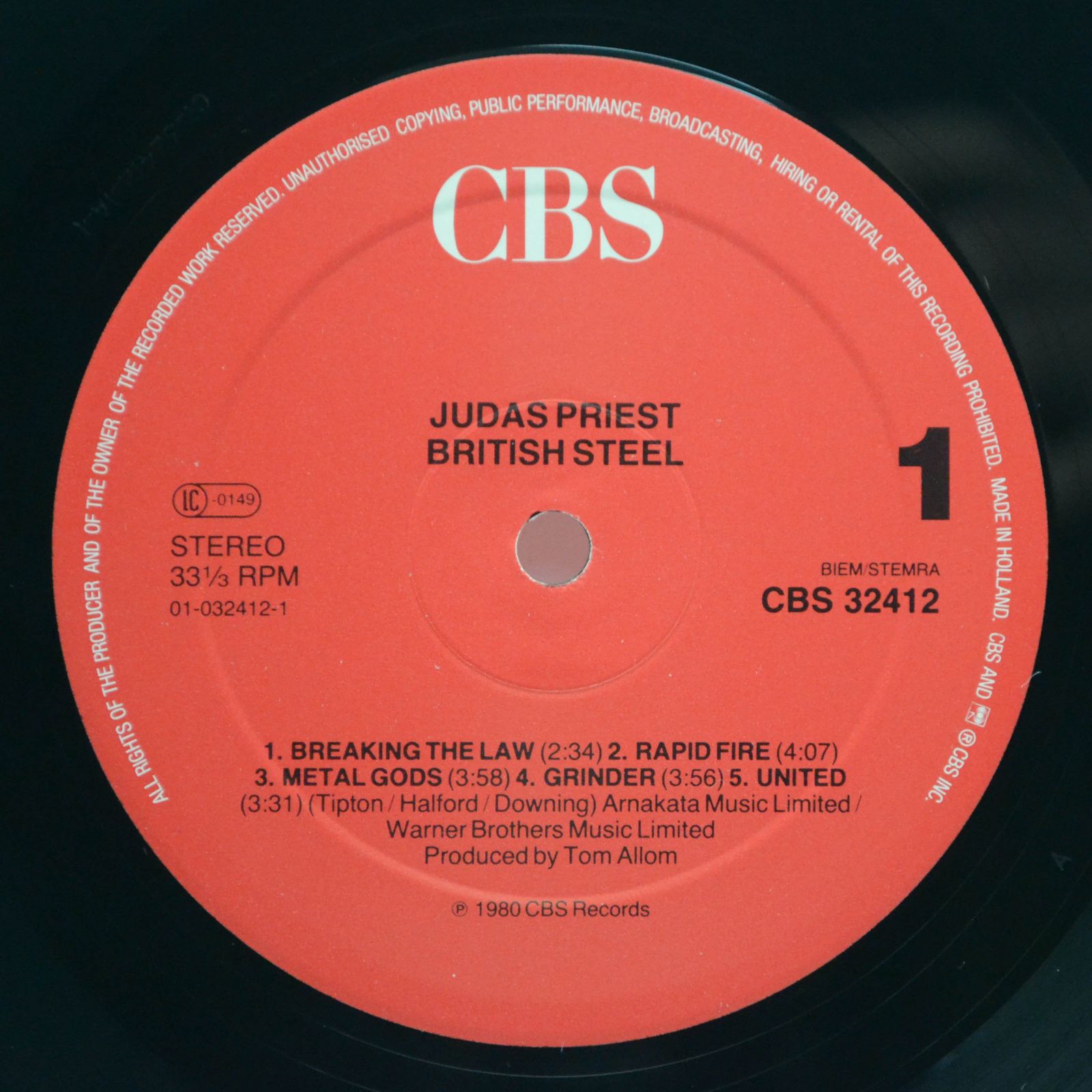 Виниловая пластинка Judas Priest — British Steel, 1980