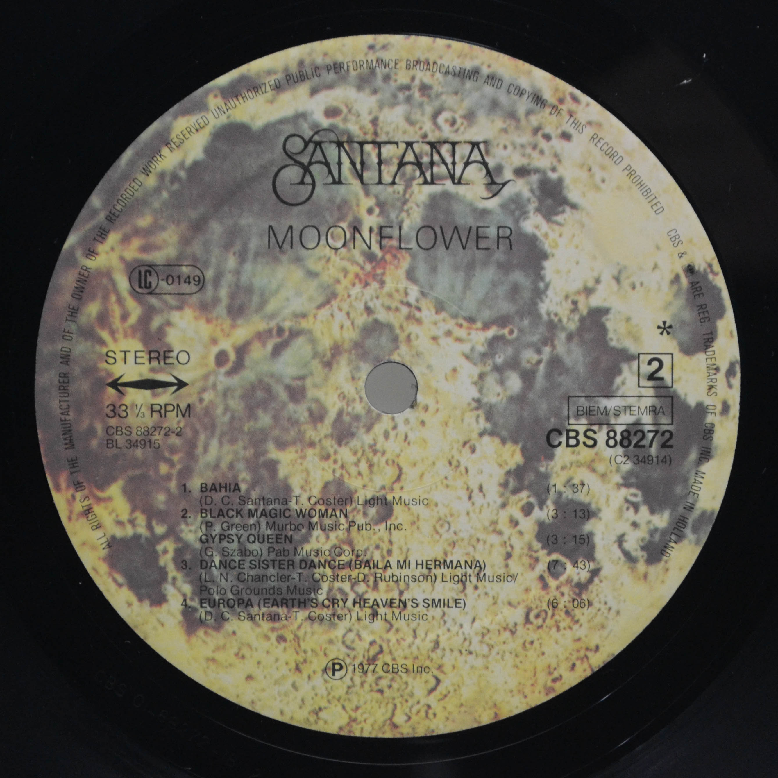 Santana — Moonflower (2LP), 1977