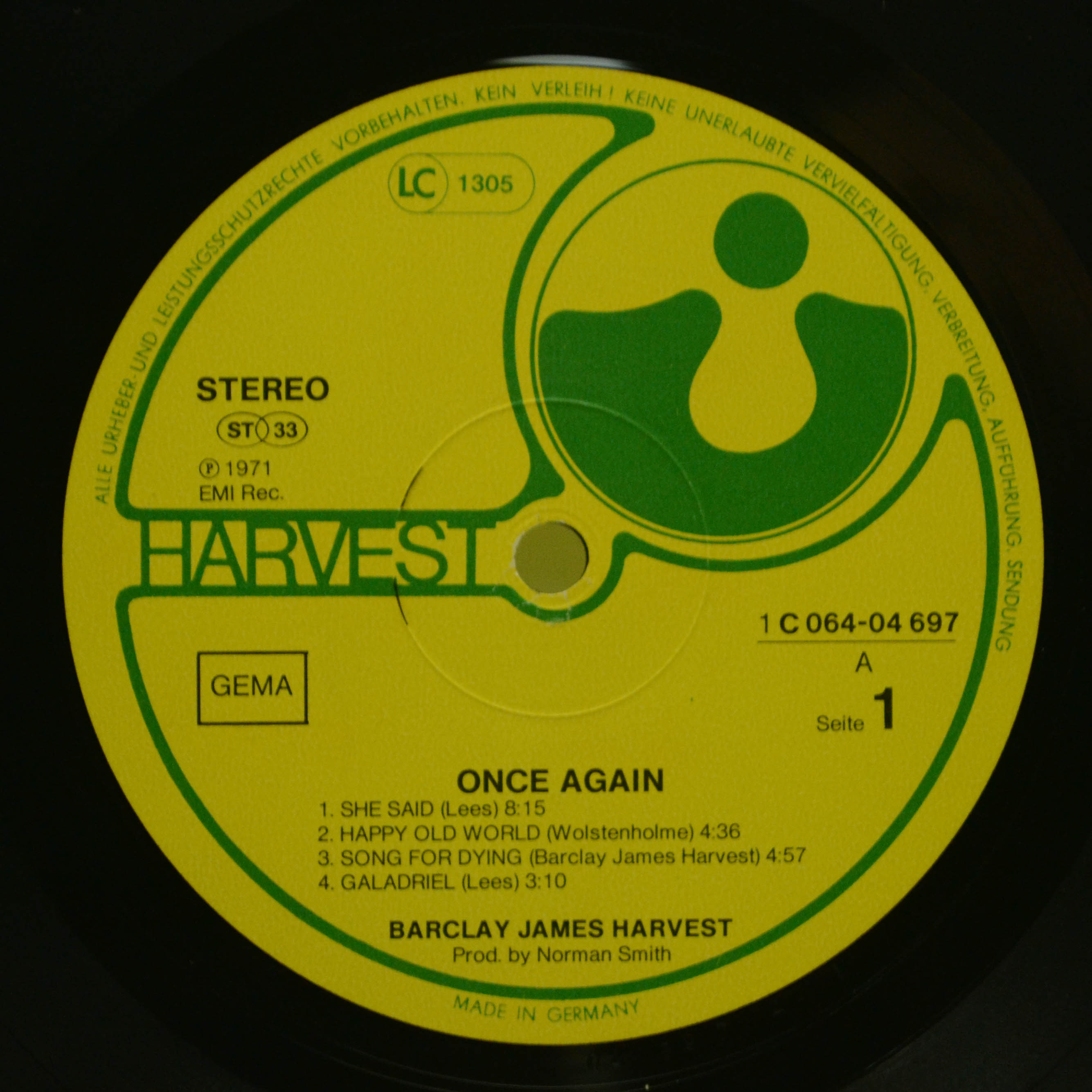 Виниловая пластинка Barclay James Harvest — Once Again, 1971