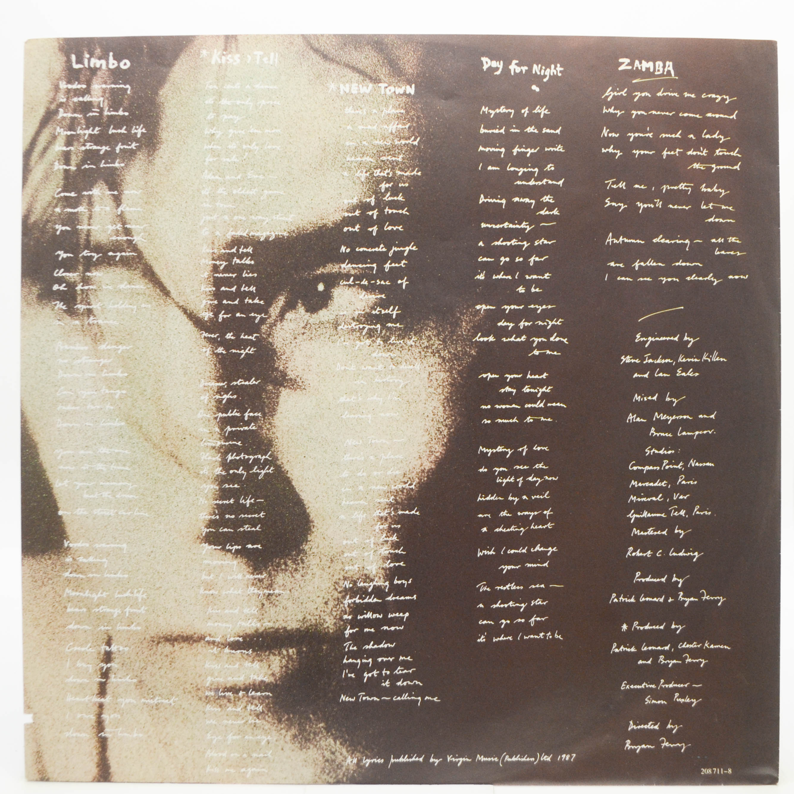 Bryan Ferry — Bête Noire, 1987