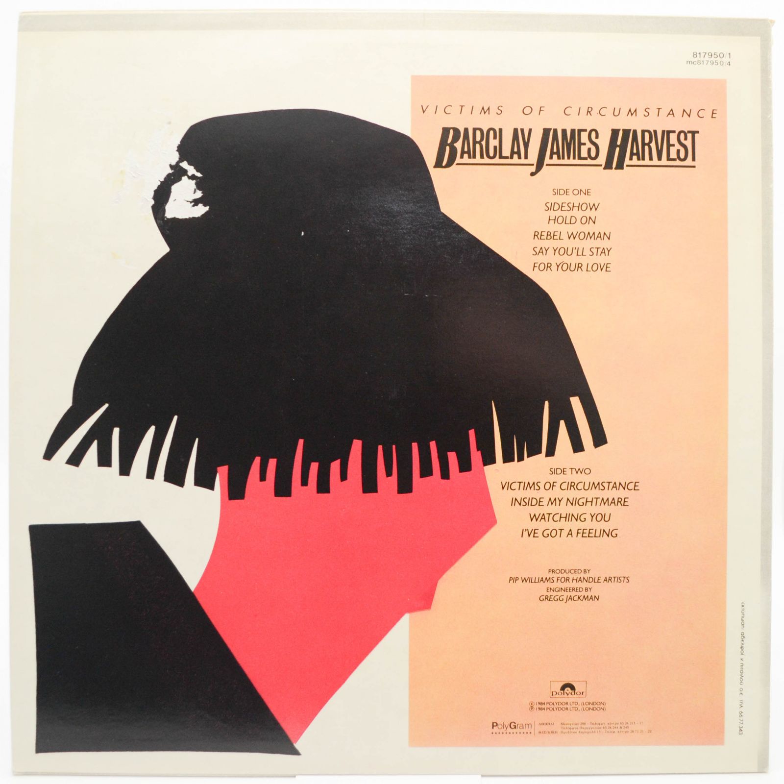 Виниловая пластинка Barclay James Harvest — Victims Of Circumstance, 1984