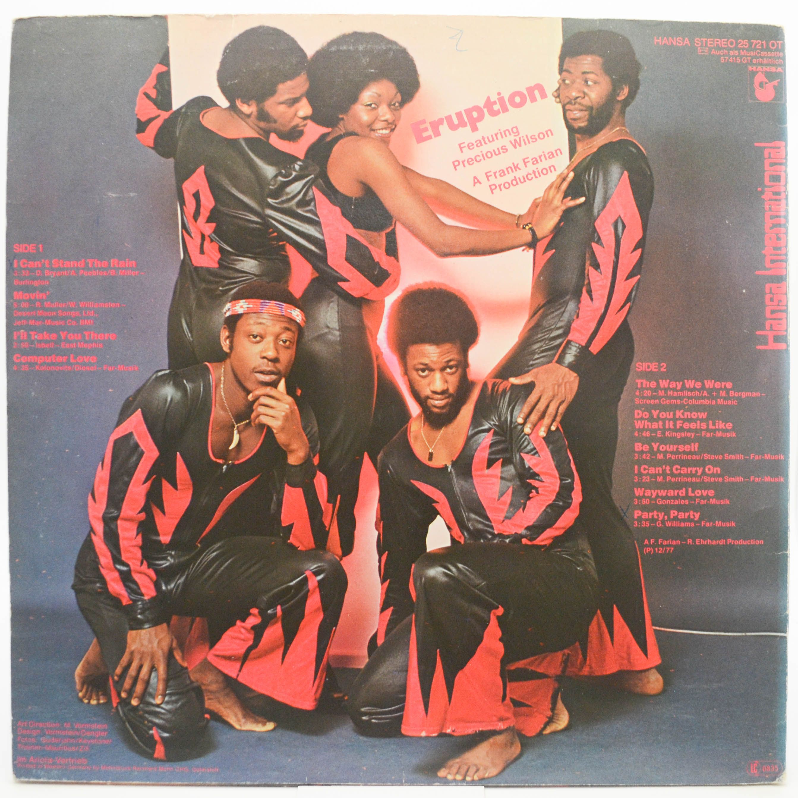 Eruption Featuring Precious Wilson — Eruption, 1977