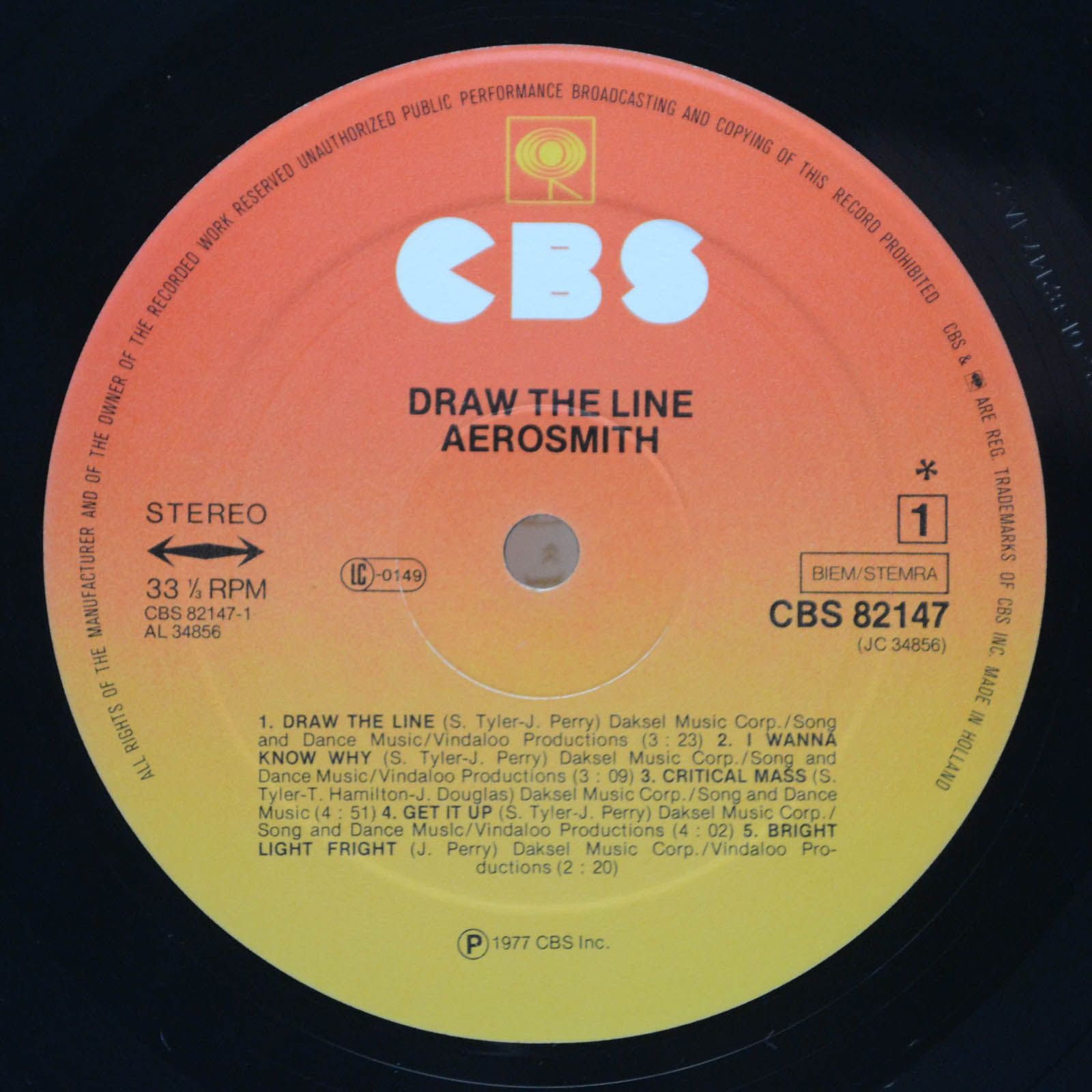 Aerosmith — Draw The Line, 1977