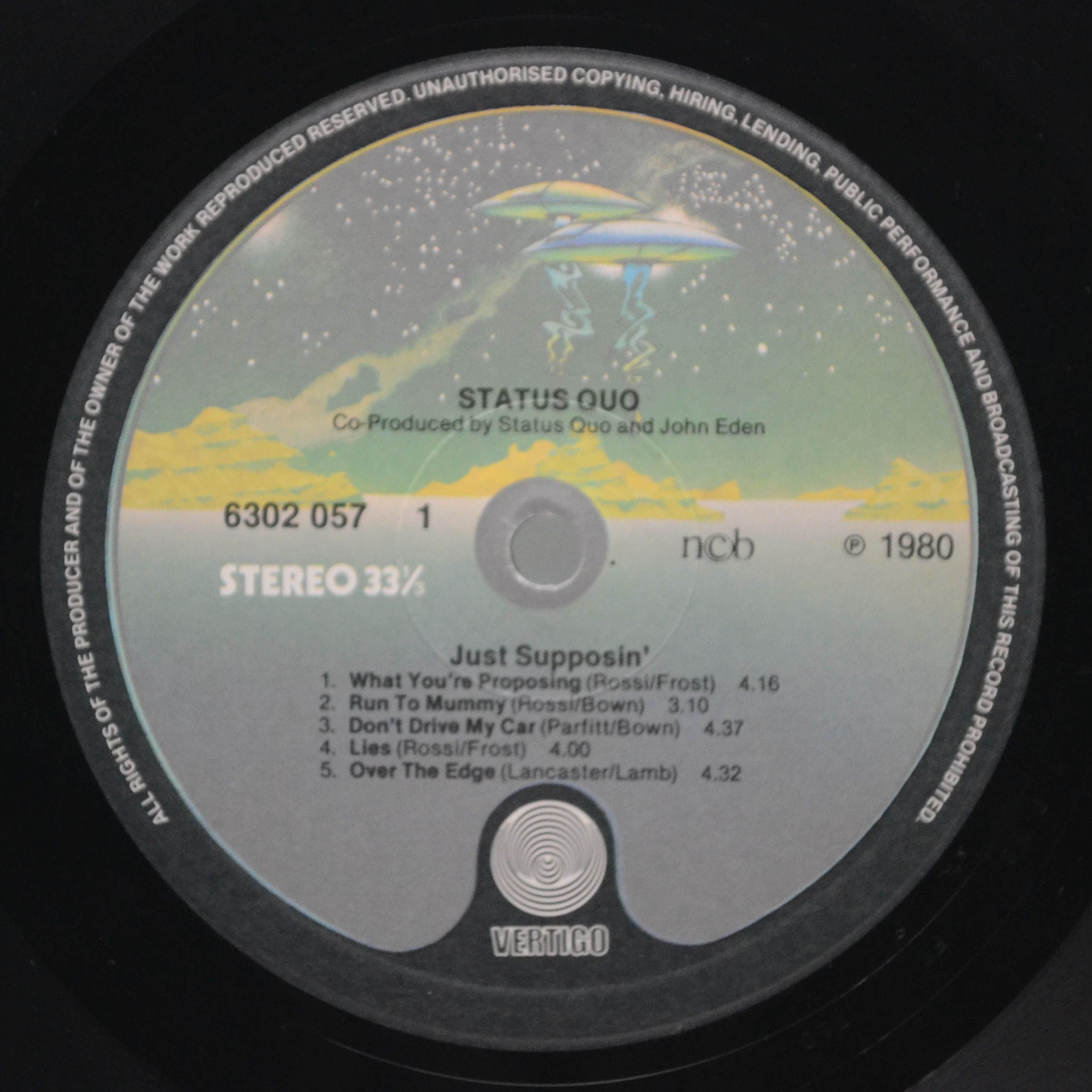 Виниловая пластинка Status Quo — Just Supposin', 1980