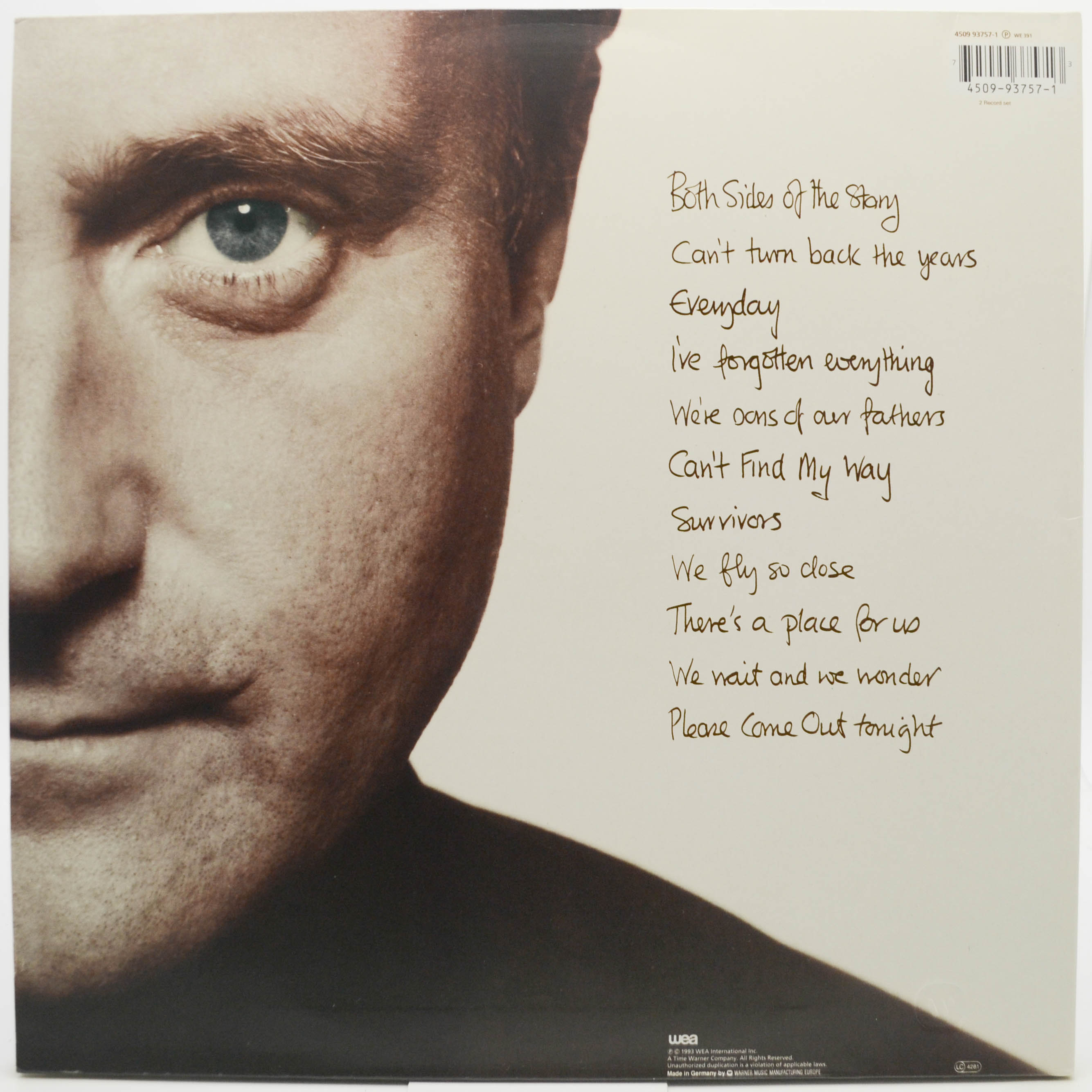 Phil Collins — Both Sides (2LP), 1993