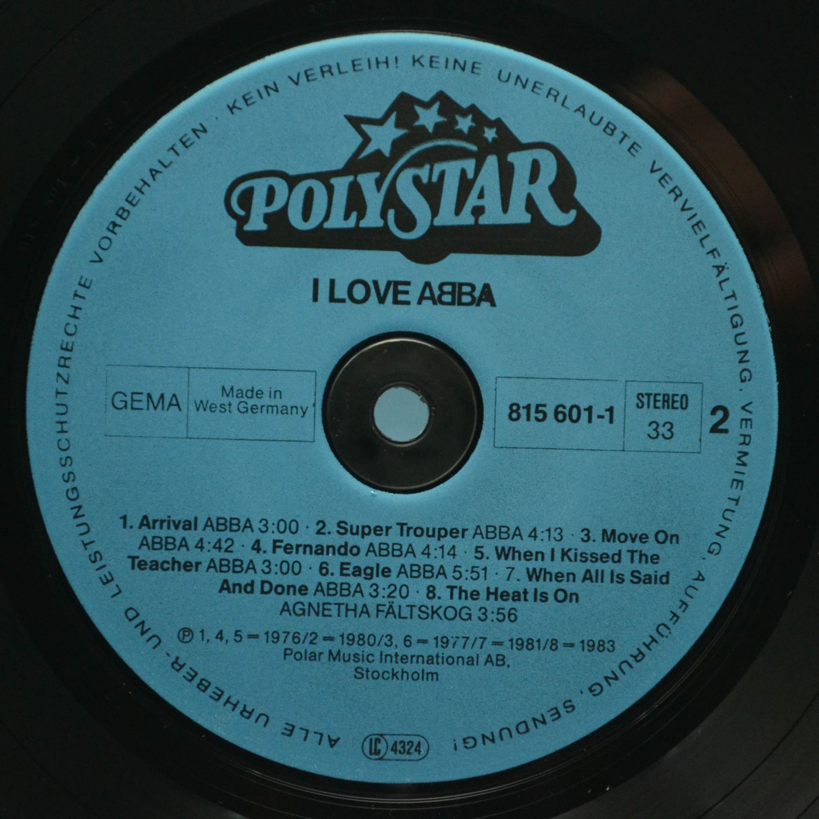 ABBA — I Love ABBA, 1984