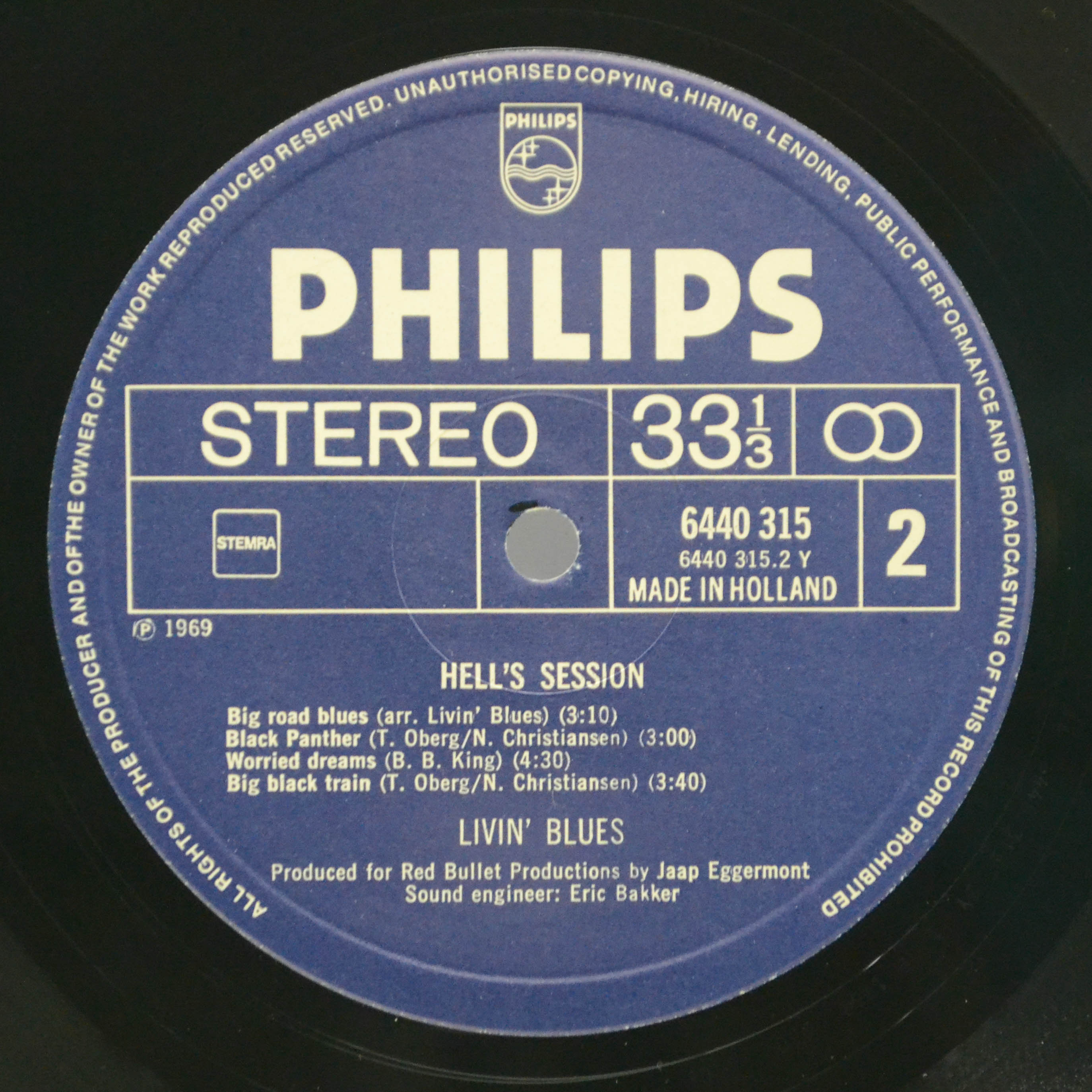 Livin' Blues — Hell's Session (Netherlands), 1969
