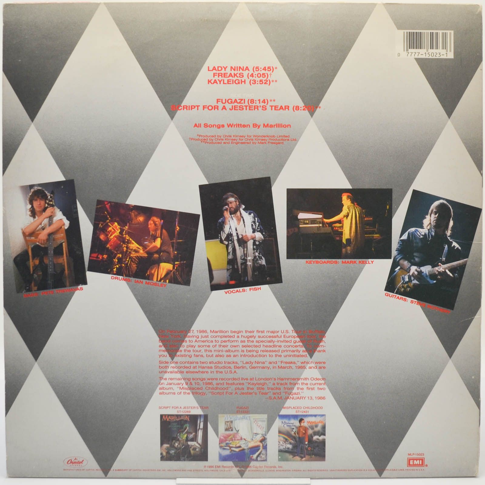 Marillion — Brief Encounter (USA), 1986