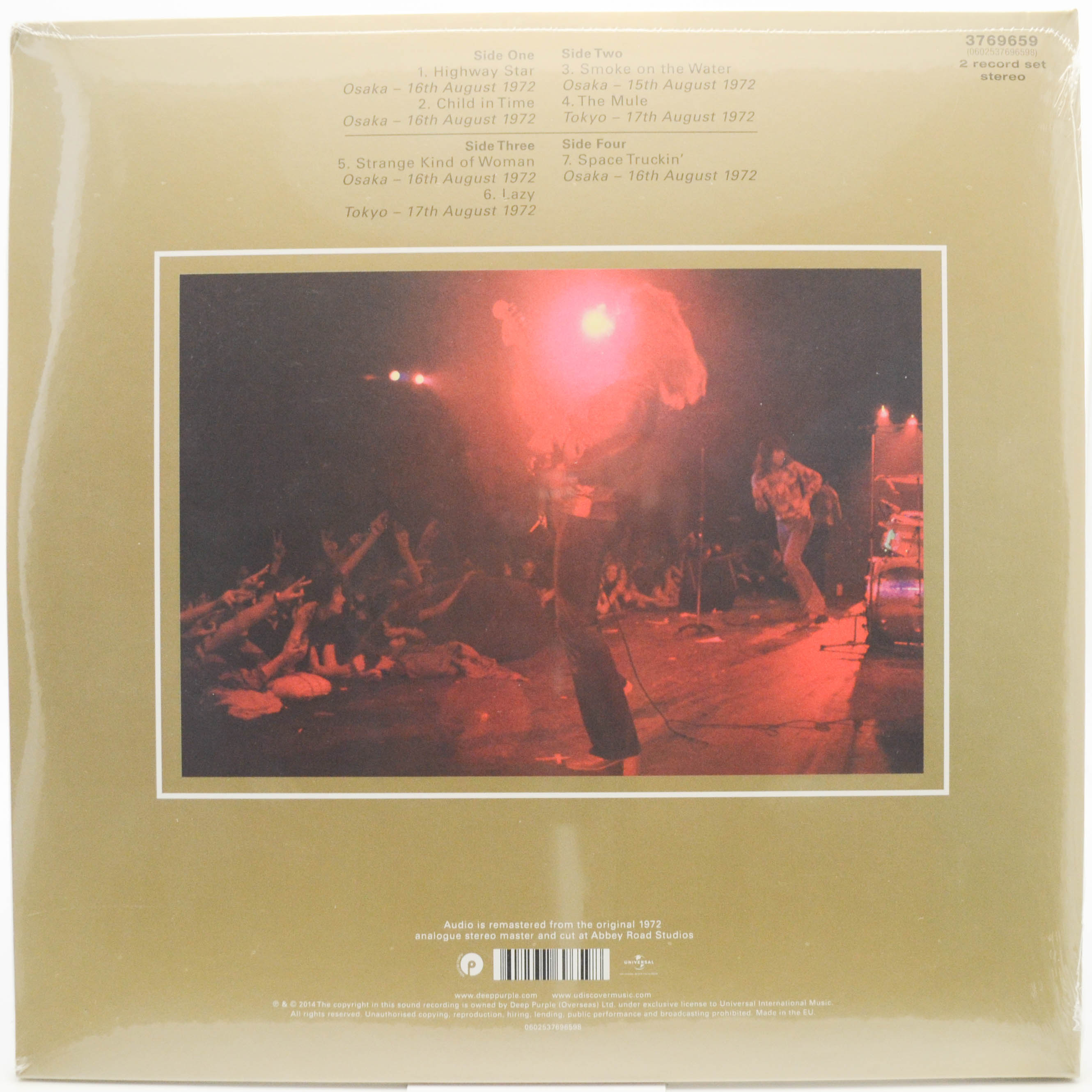 Deep Purple — Made In Japan (2LP), 1972