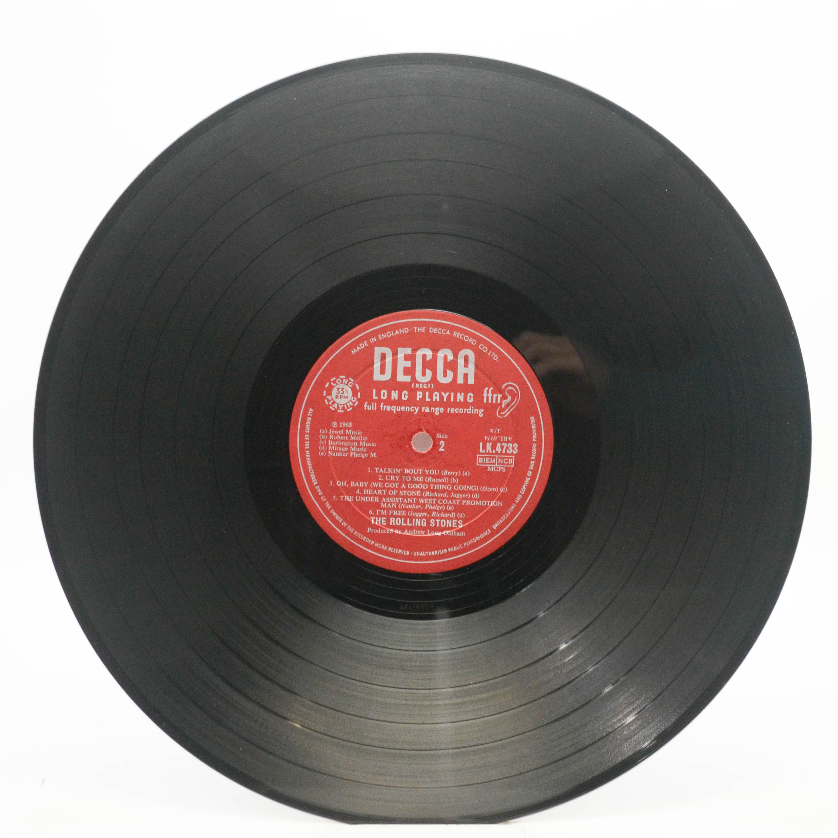 Rolling Stones — Out Of Our Heads (1-st, UK), 1965