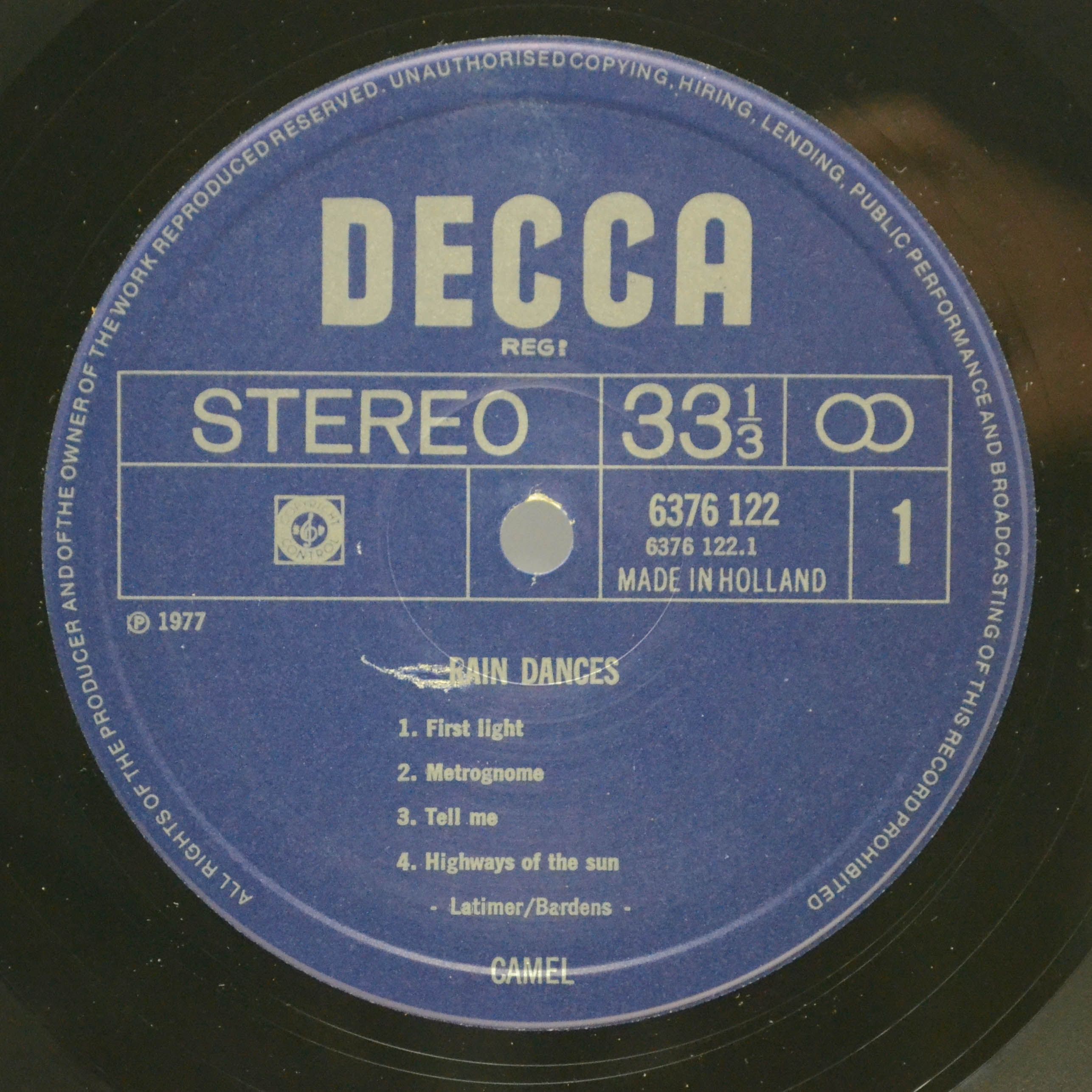 Camel — Rain Dances, 1977