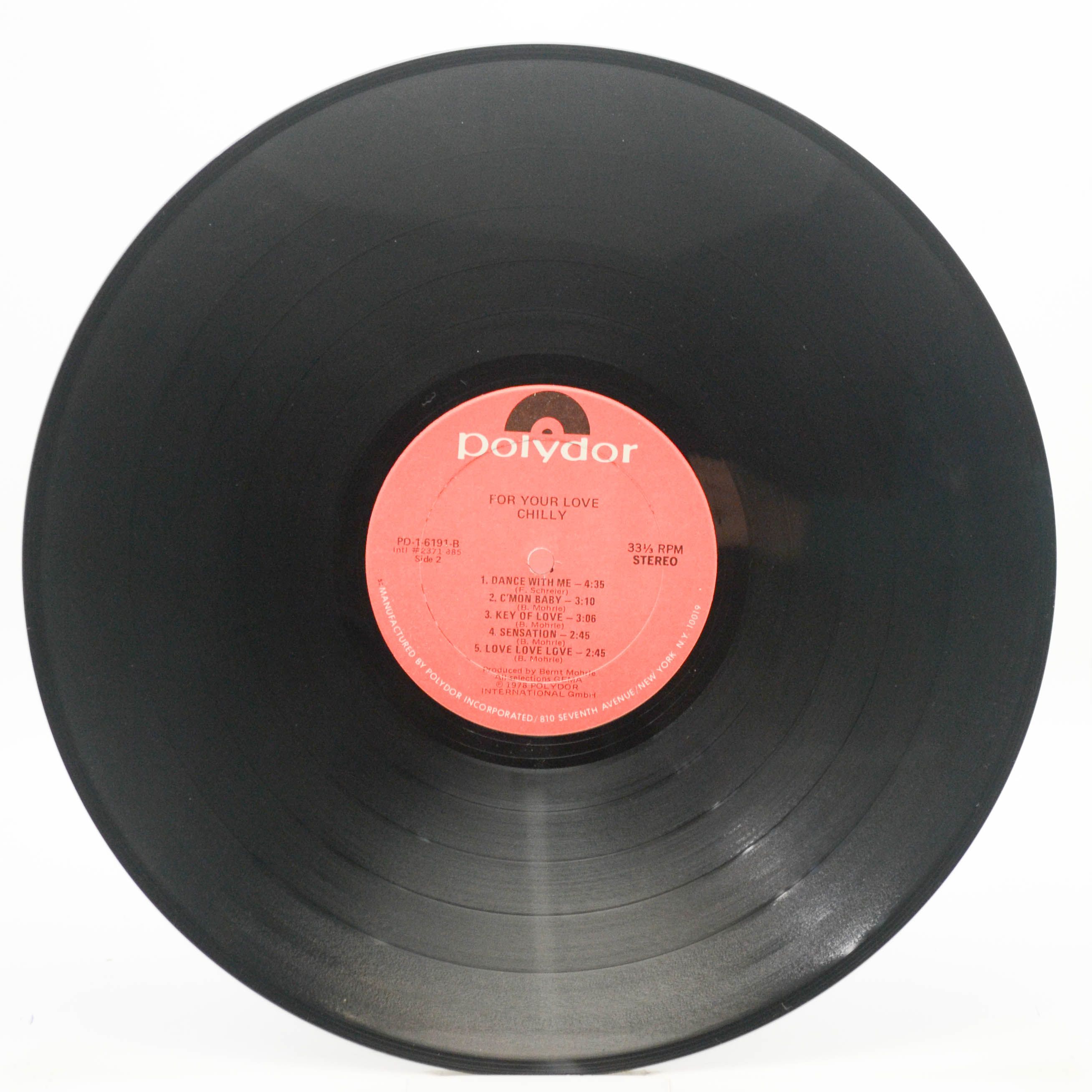 Chilly — For Your Love (USA), 1979