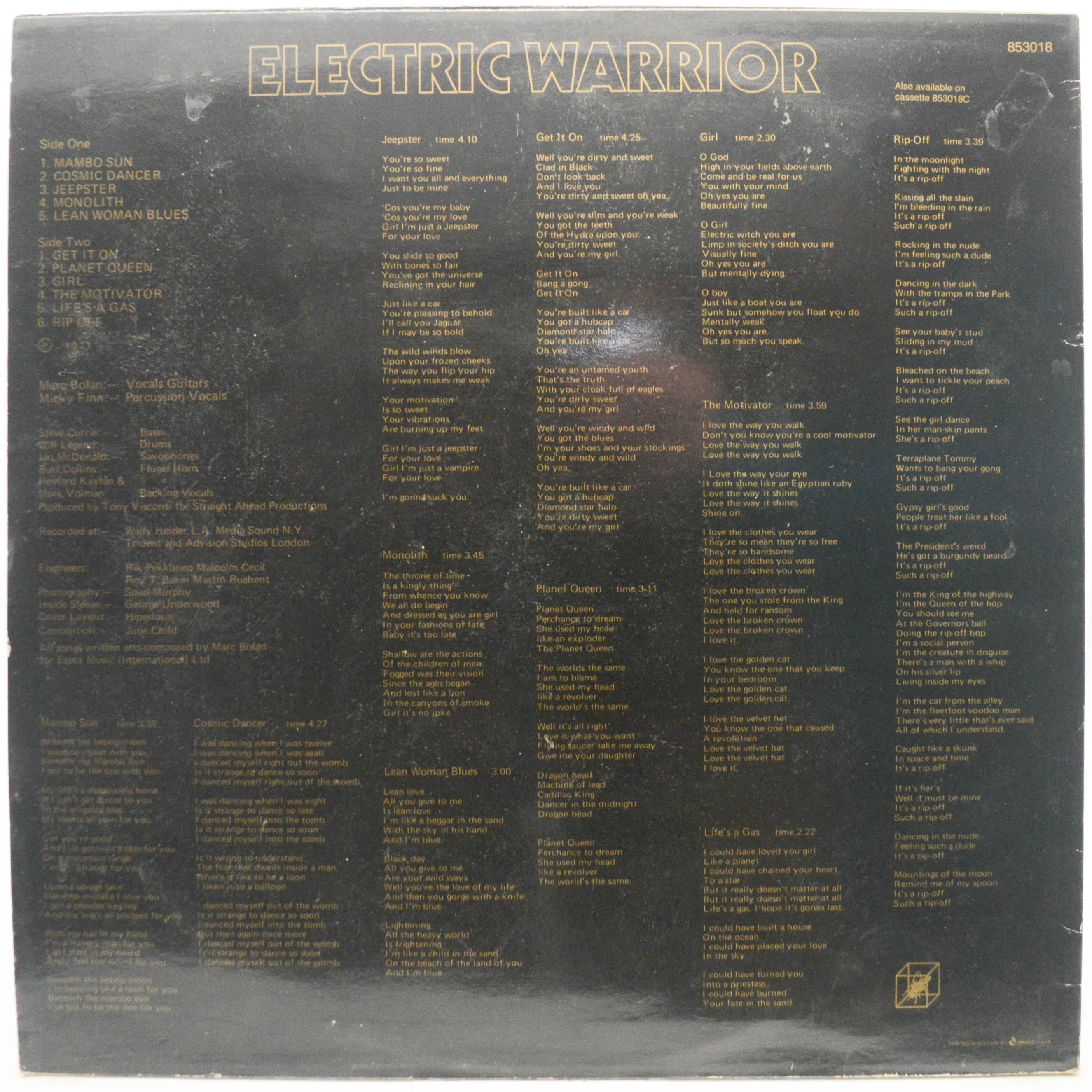 T. Rex — Electric Warrior, 1971