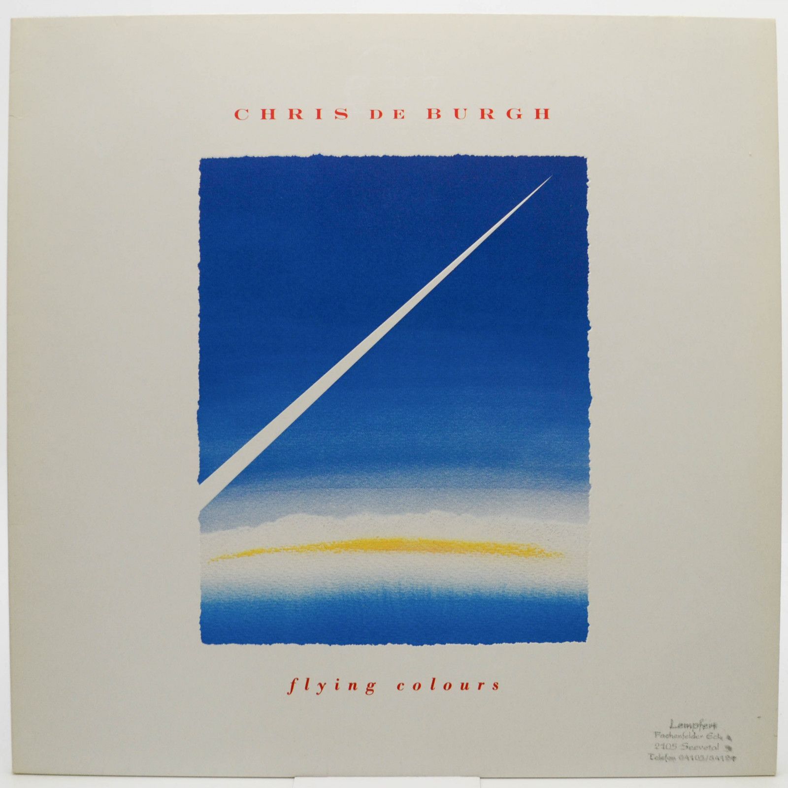 Виниловая пластинка Chris de Burgh — Flying Colours, 1988