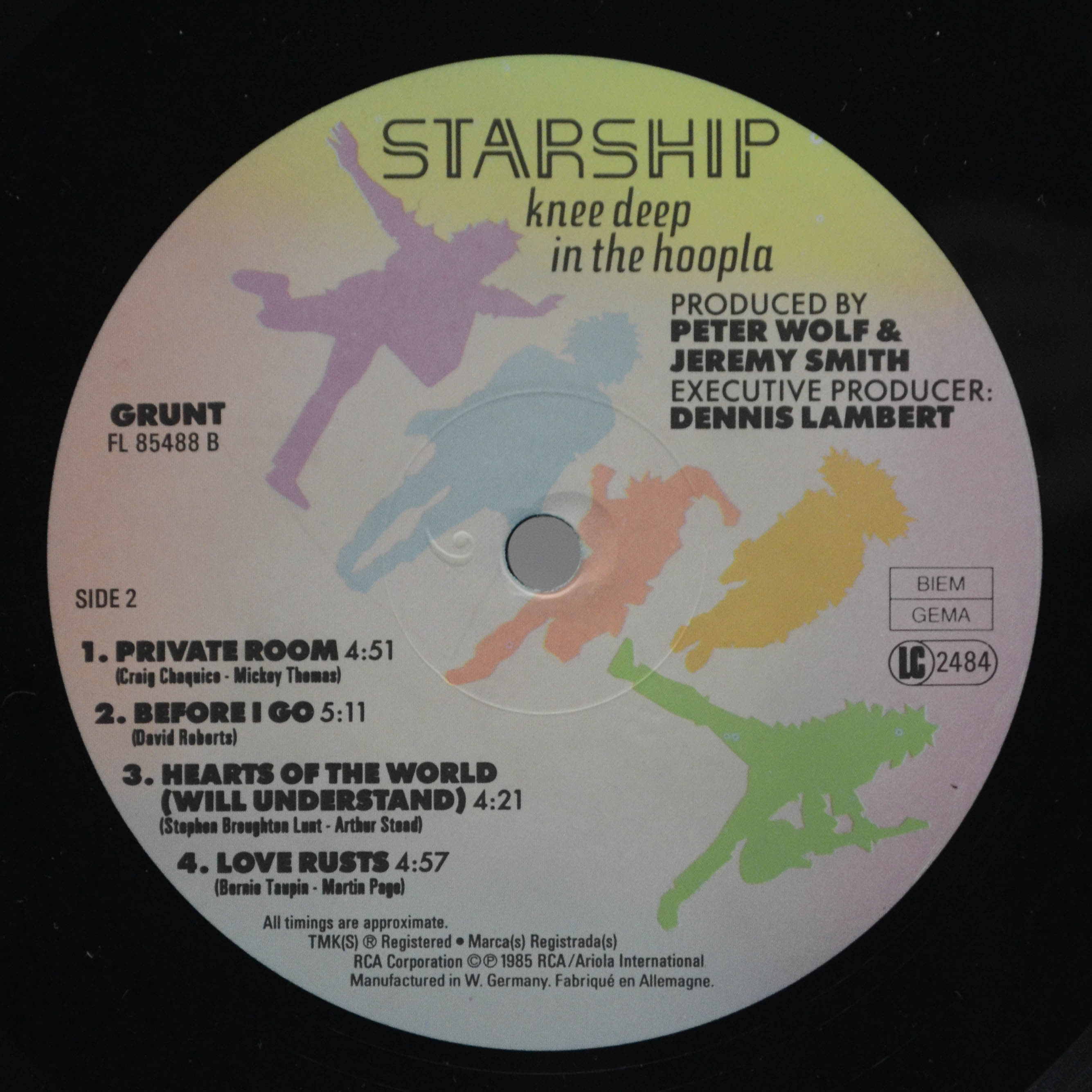Виниловая пластинка Starship — Knee Deep In The Hoopla, 1985