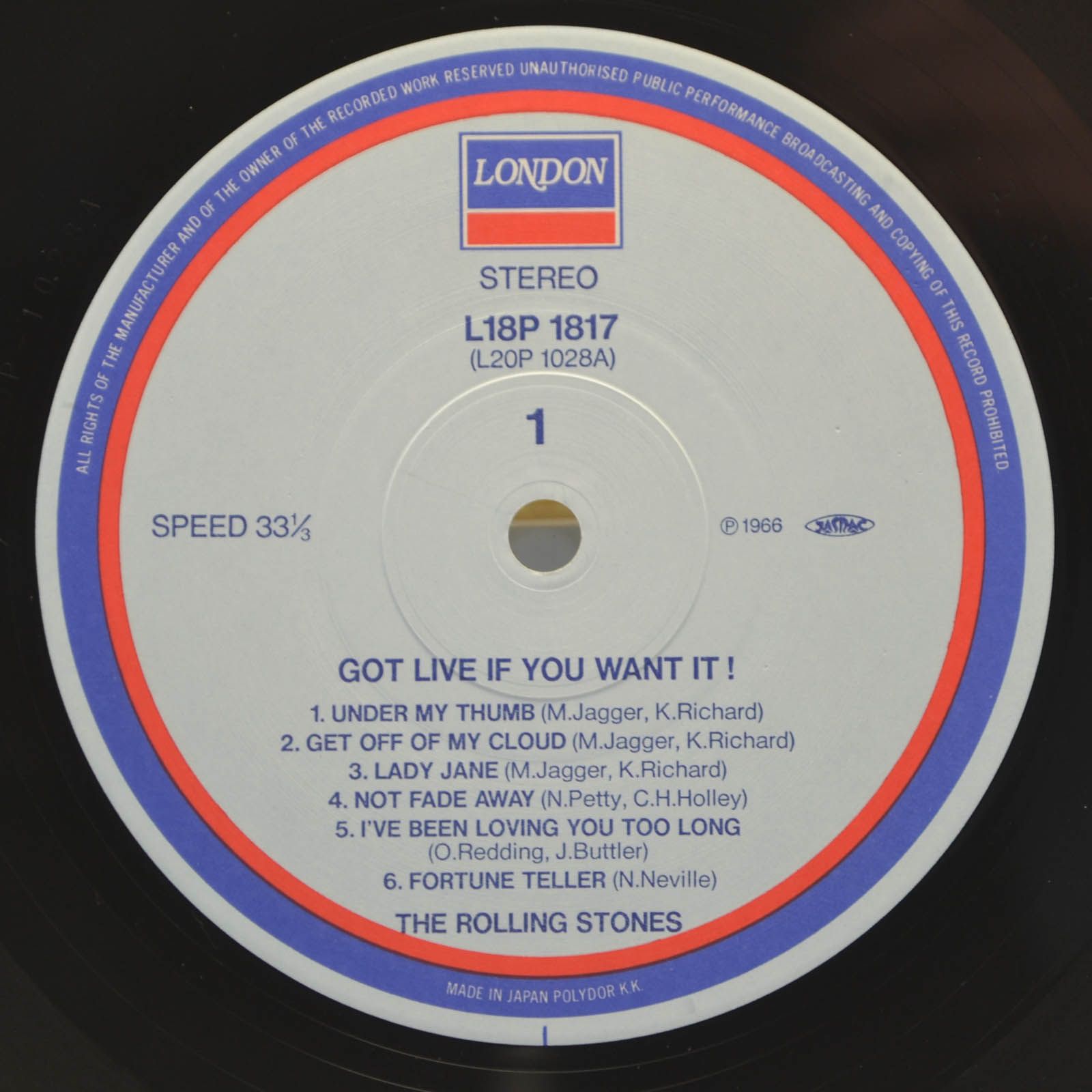 Rolling Stones — Got Live If You Want It!, 1966