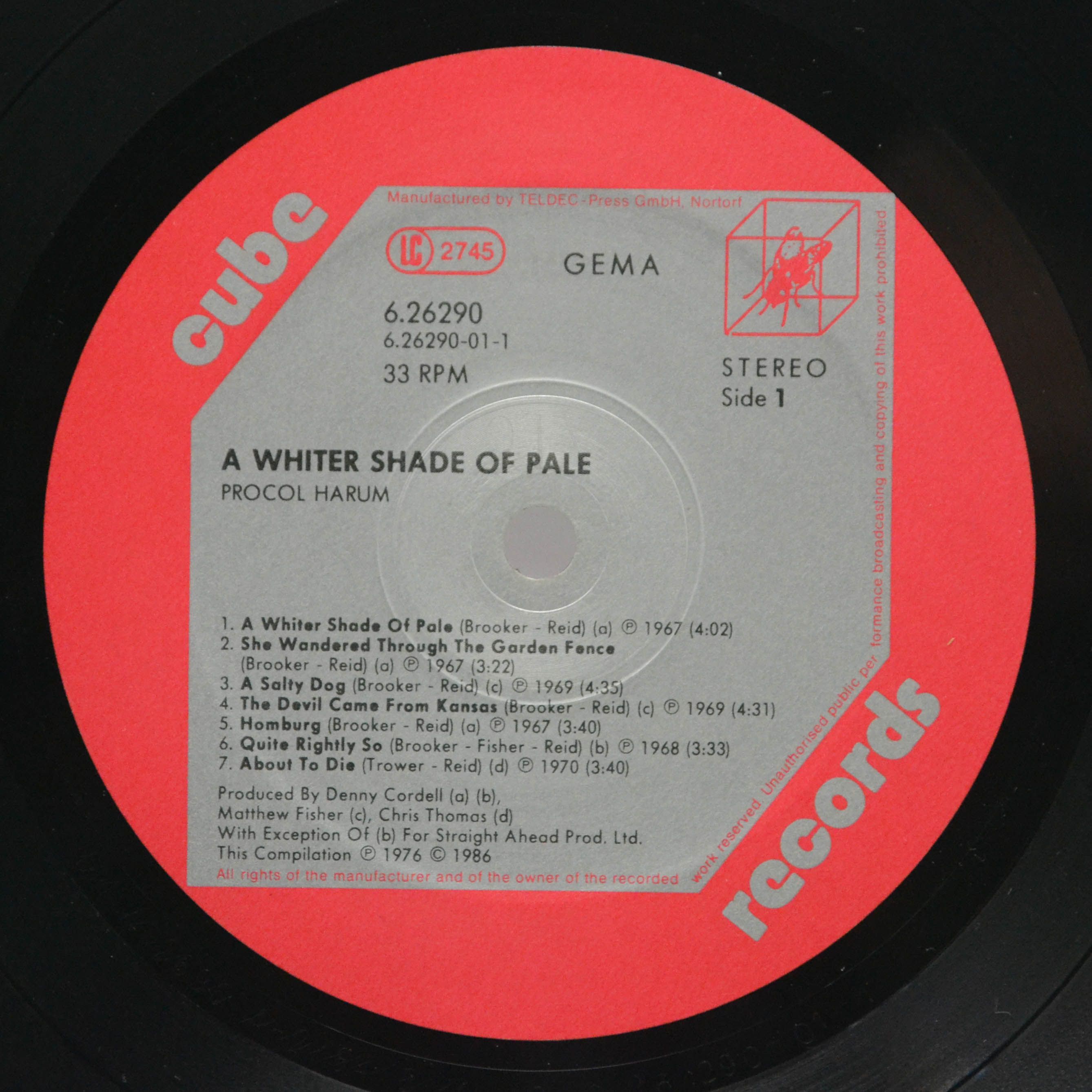 Procol Harum — A Whiter Shade Of Pale, 1986