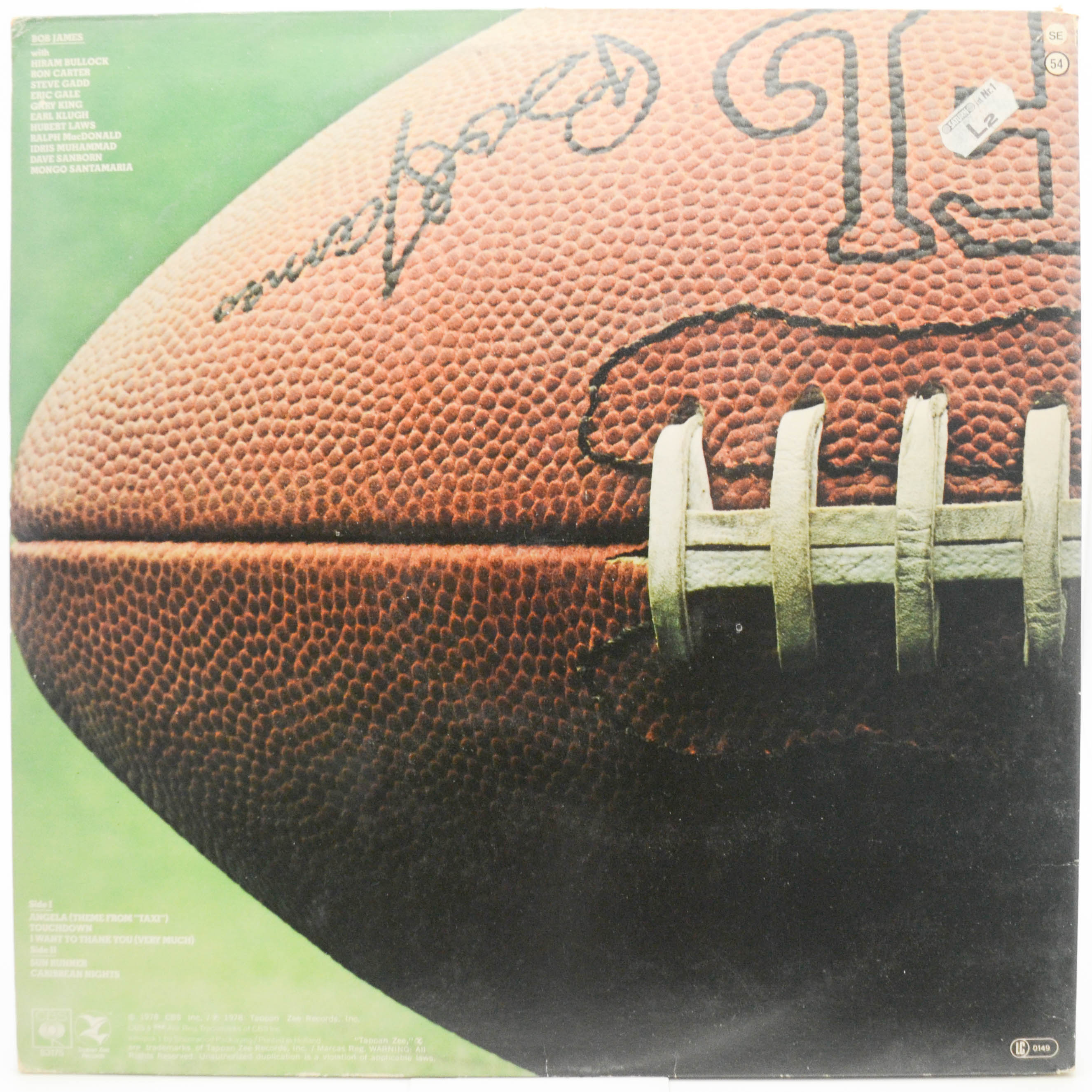 Виниловая пластинка Bob James — Touchdown, 1978