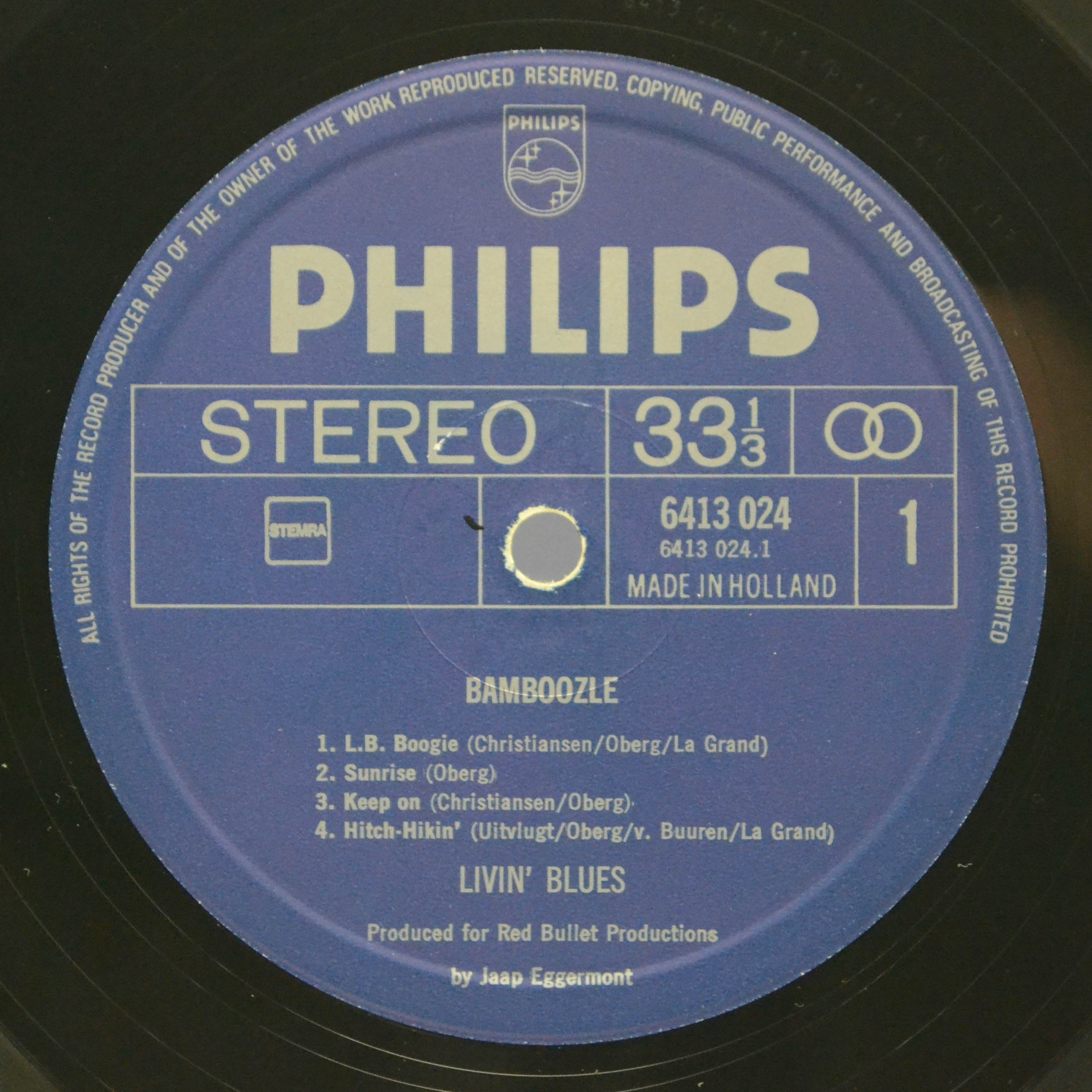 Livin' Blues — Bamboozle (1-st, Netherlands), 1972