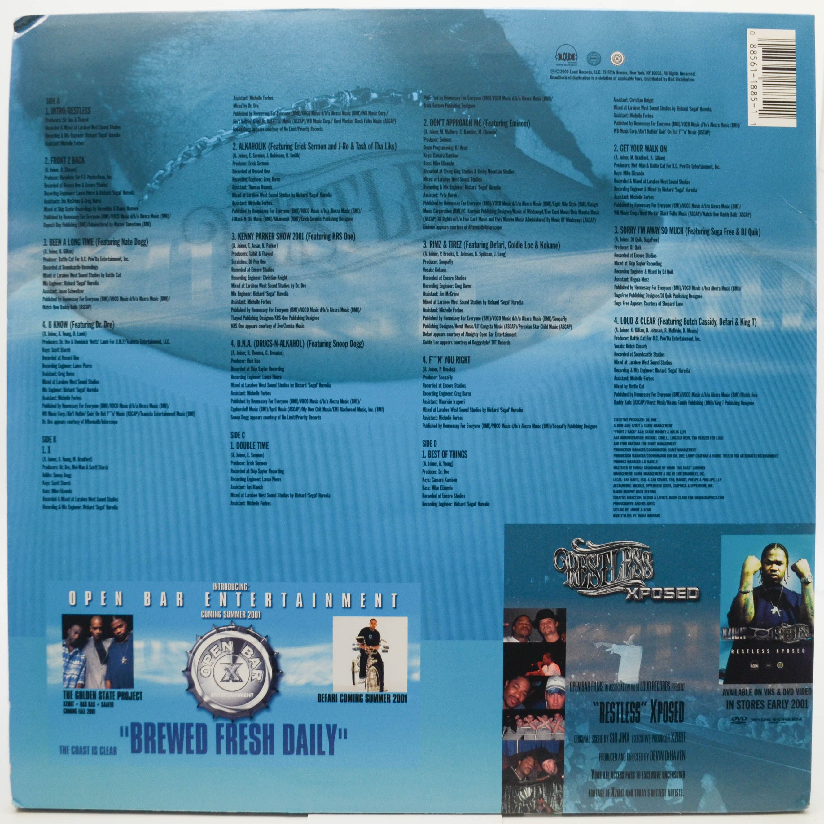 Xzibit — Restless (2LP, 1-st, USA), 2000